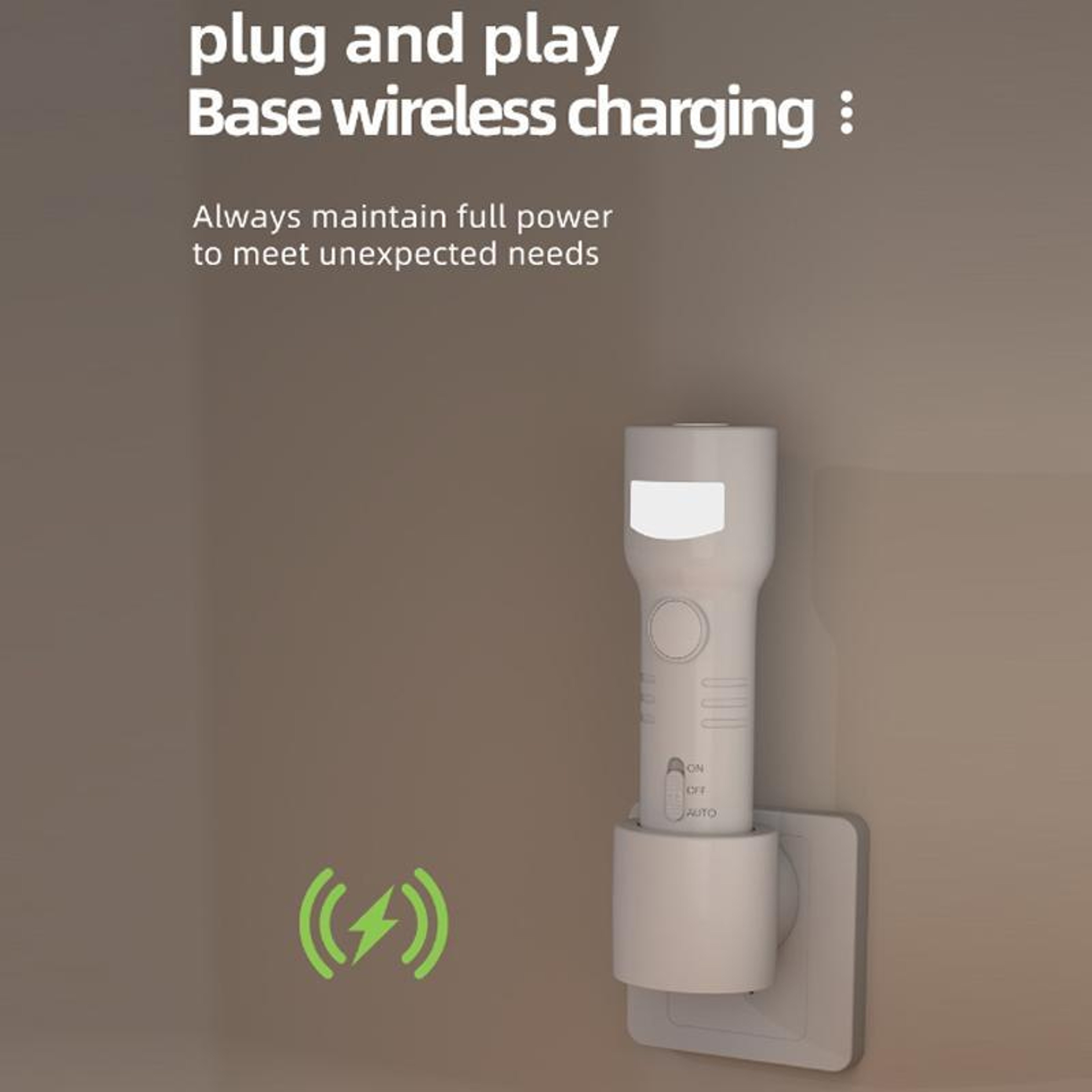 Smart Bedside Night Light With Motion Sensor  USB Charging 3