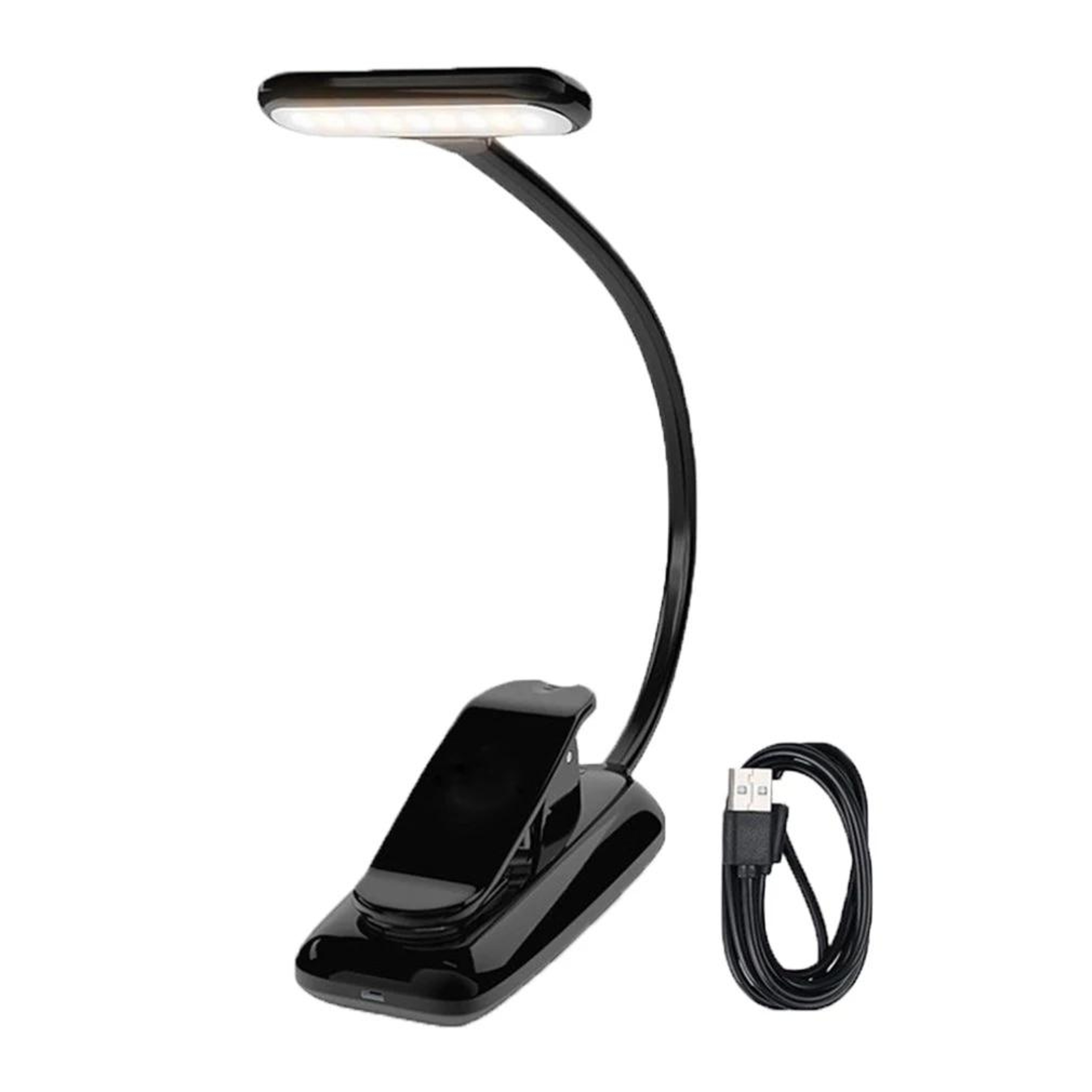 Portable LED Book Clip Light Eye Protection Reading  Music Score Lamp 0