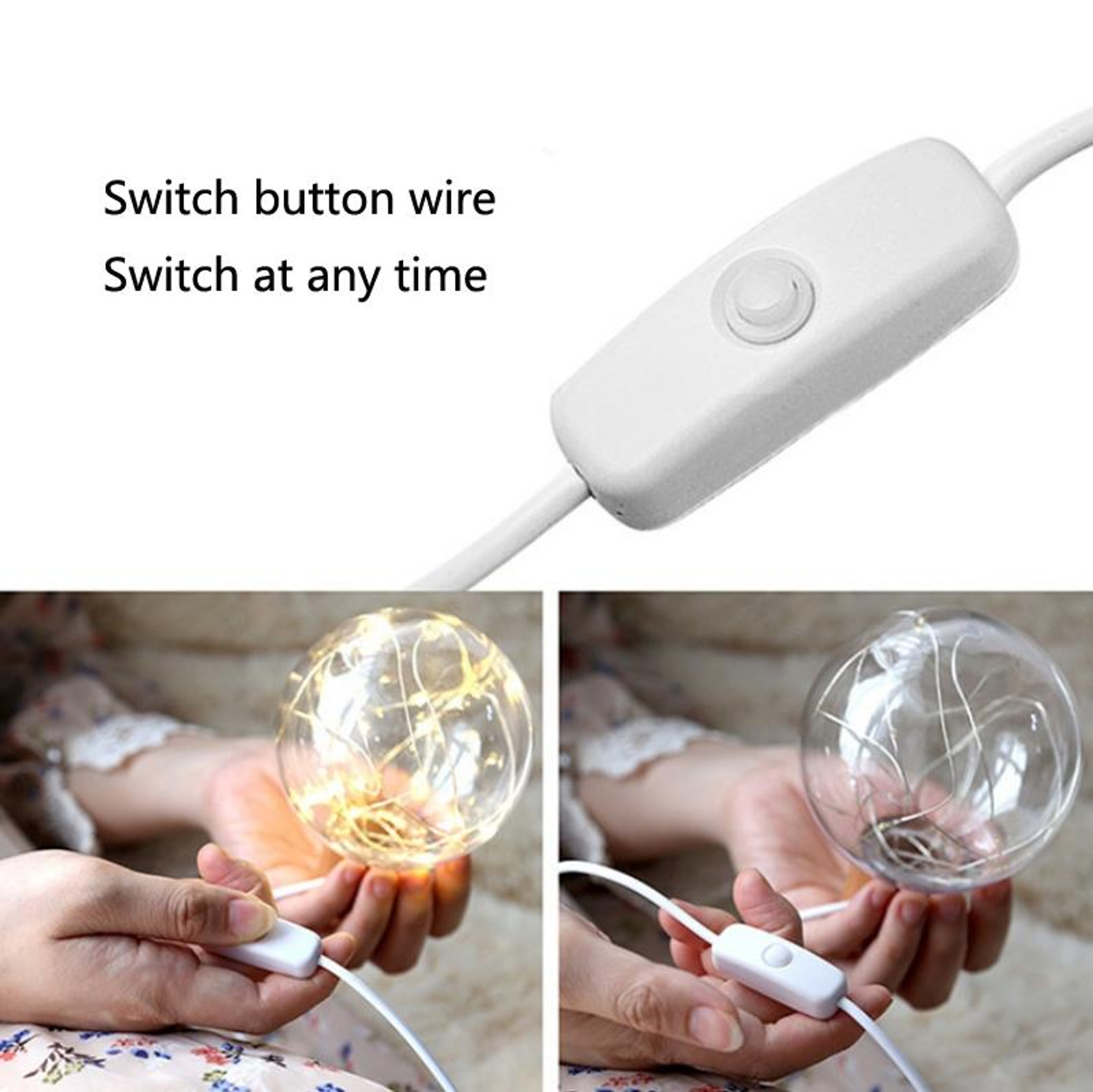 Star Moon Night Light USB LED Warm Glow On Wooden Base Ambient Lamp 5