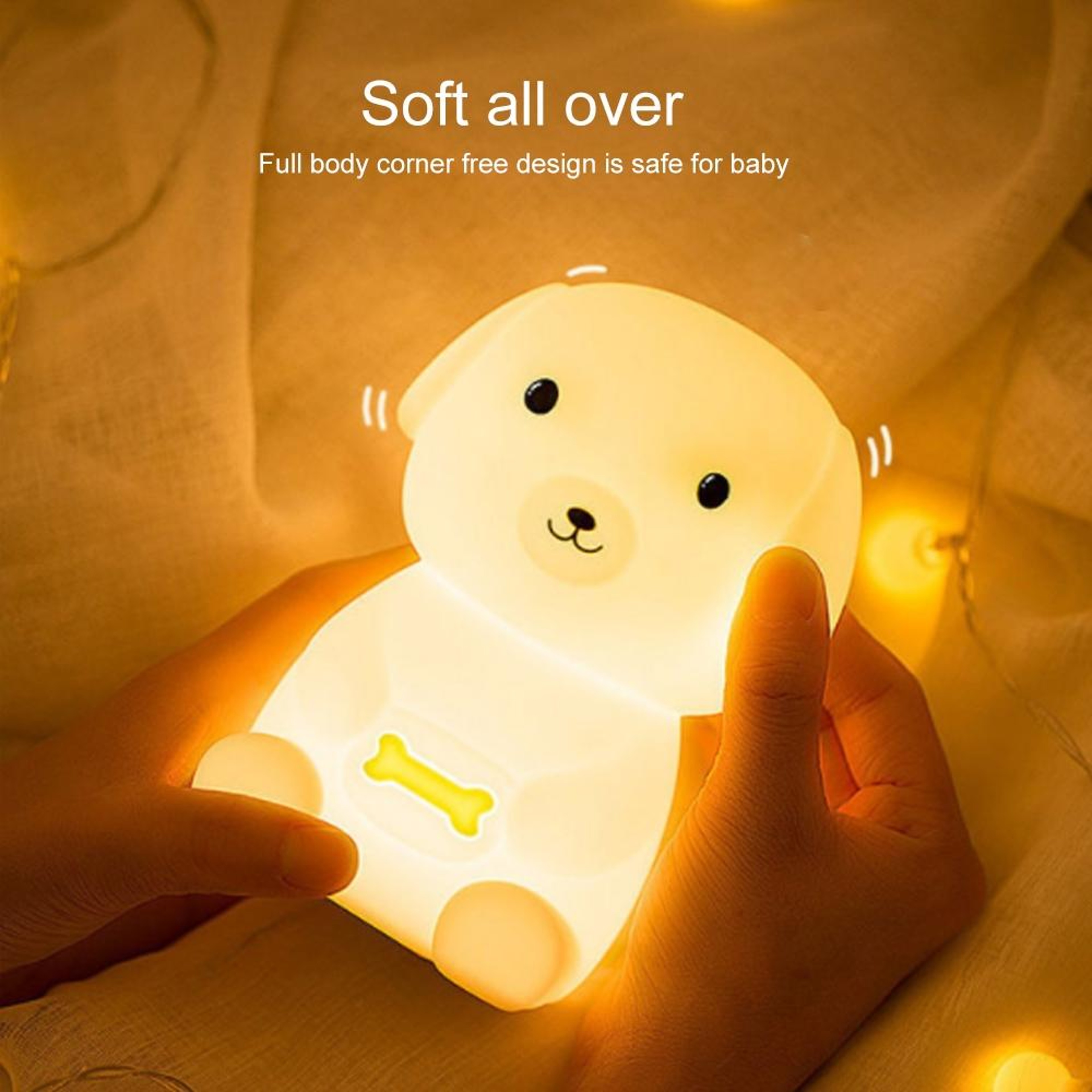 LED Colorful Silicone Sensor Night Light Warm & Color Changing LED Silicone Night Light – view 4