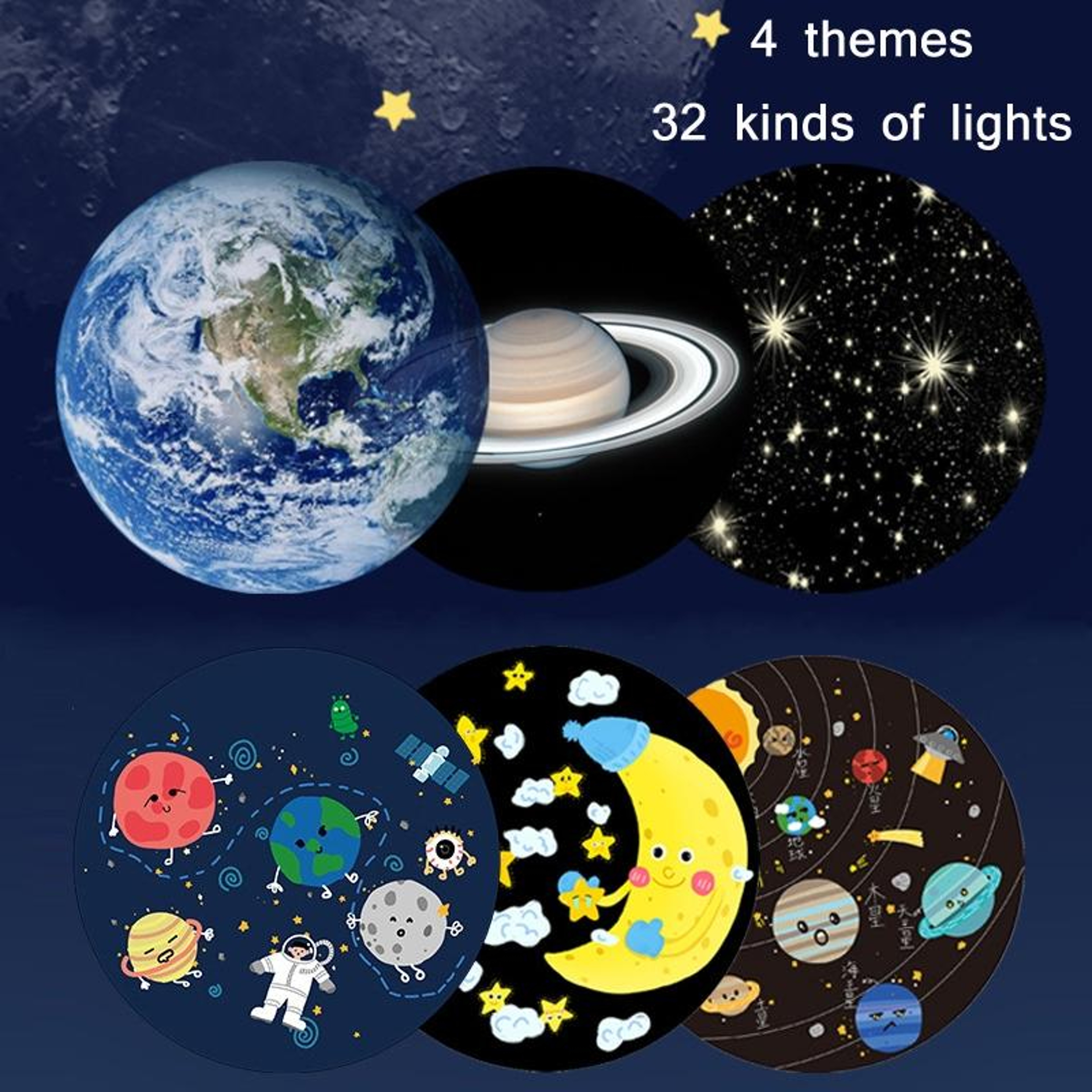 Starry Sky LED Car Ambient Light With 32 Projection Slides 3