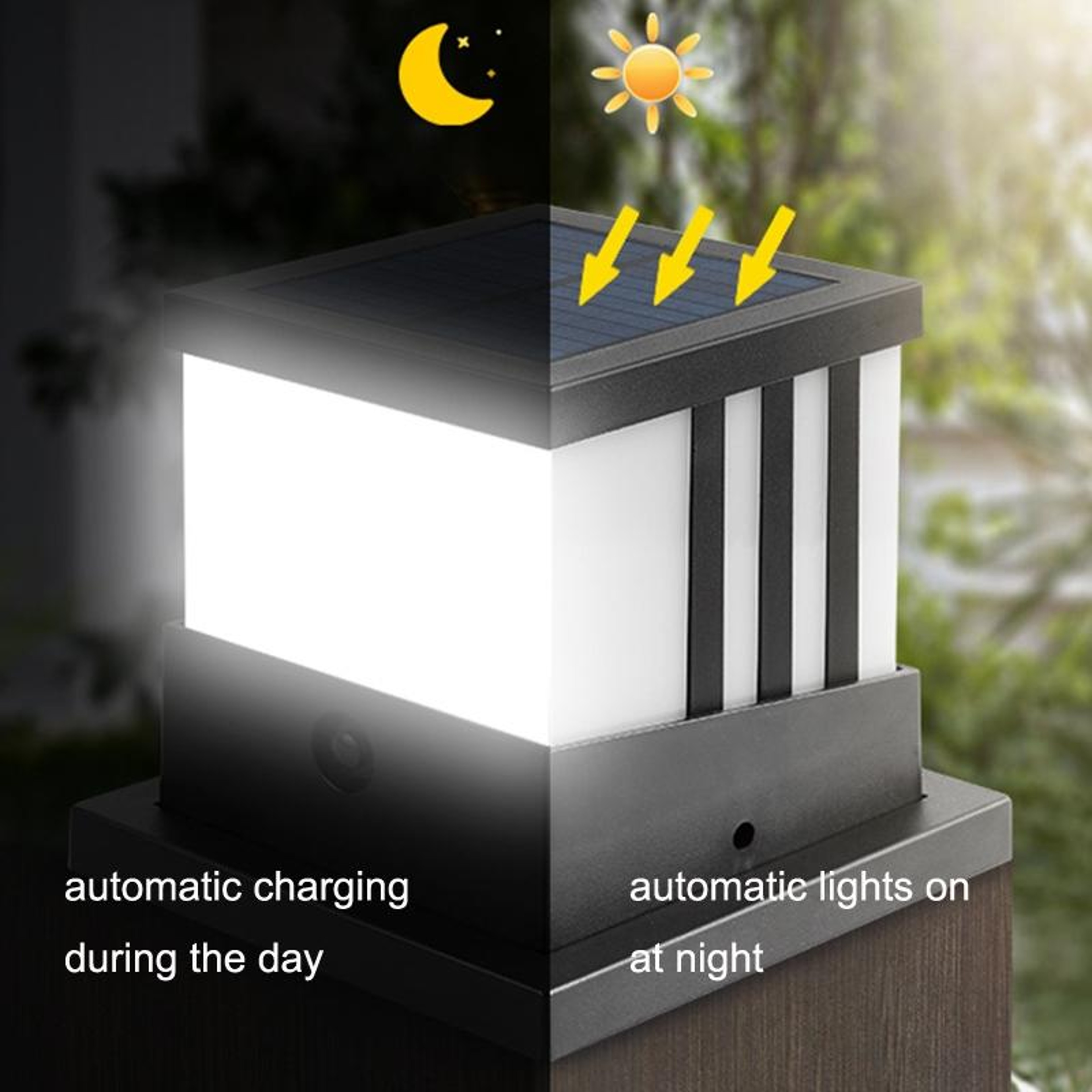 Solar Outdoor Waterproof Garden Column Lamp Landscape Lighting – view 5