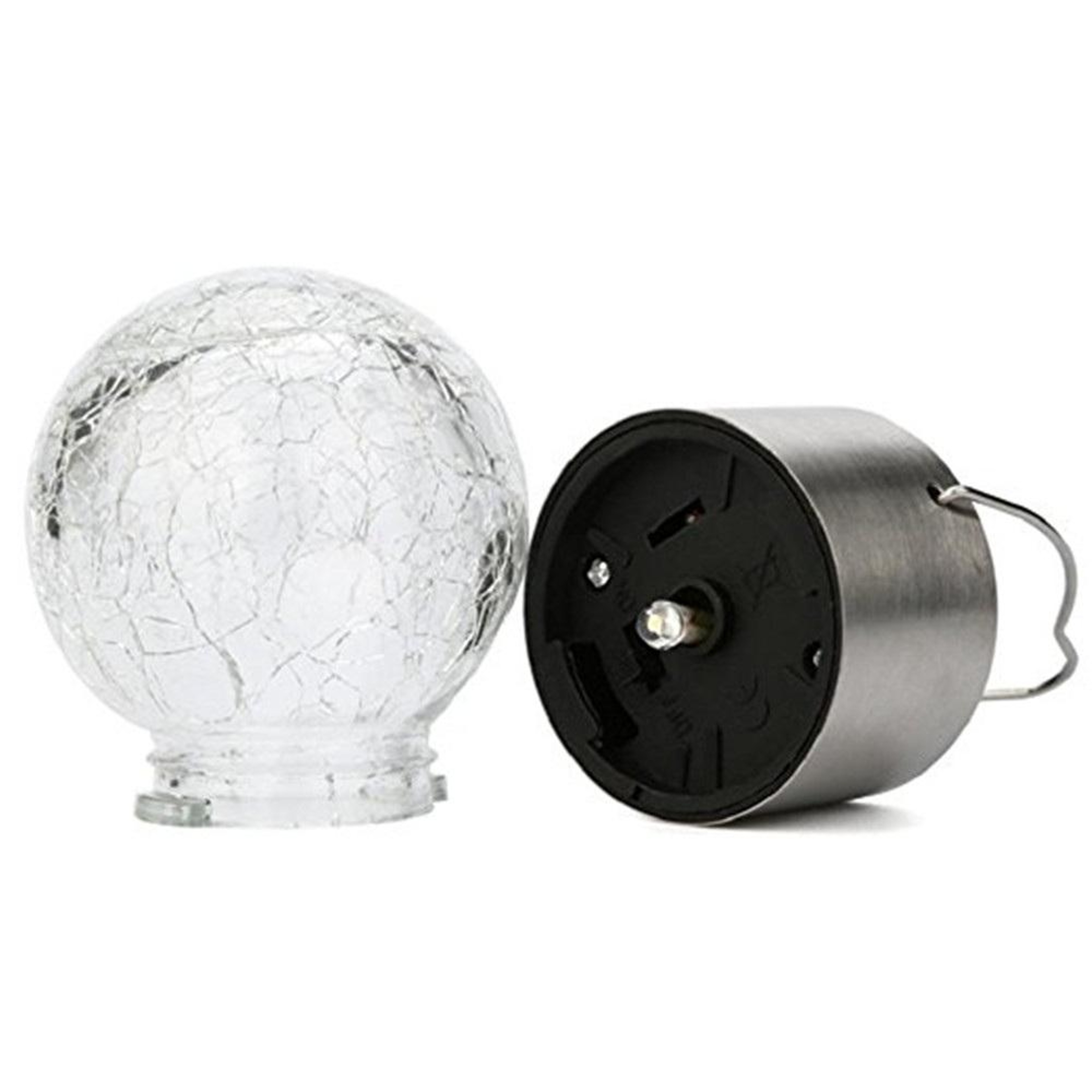 RGB Solar Hanging Crystal Ball Lamp Outdoor Decorative Garden Light 2