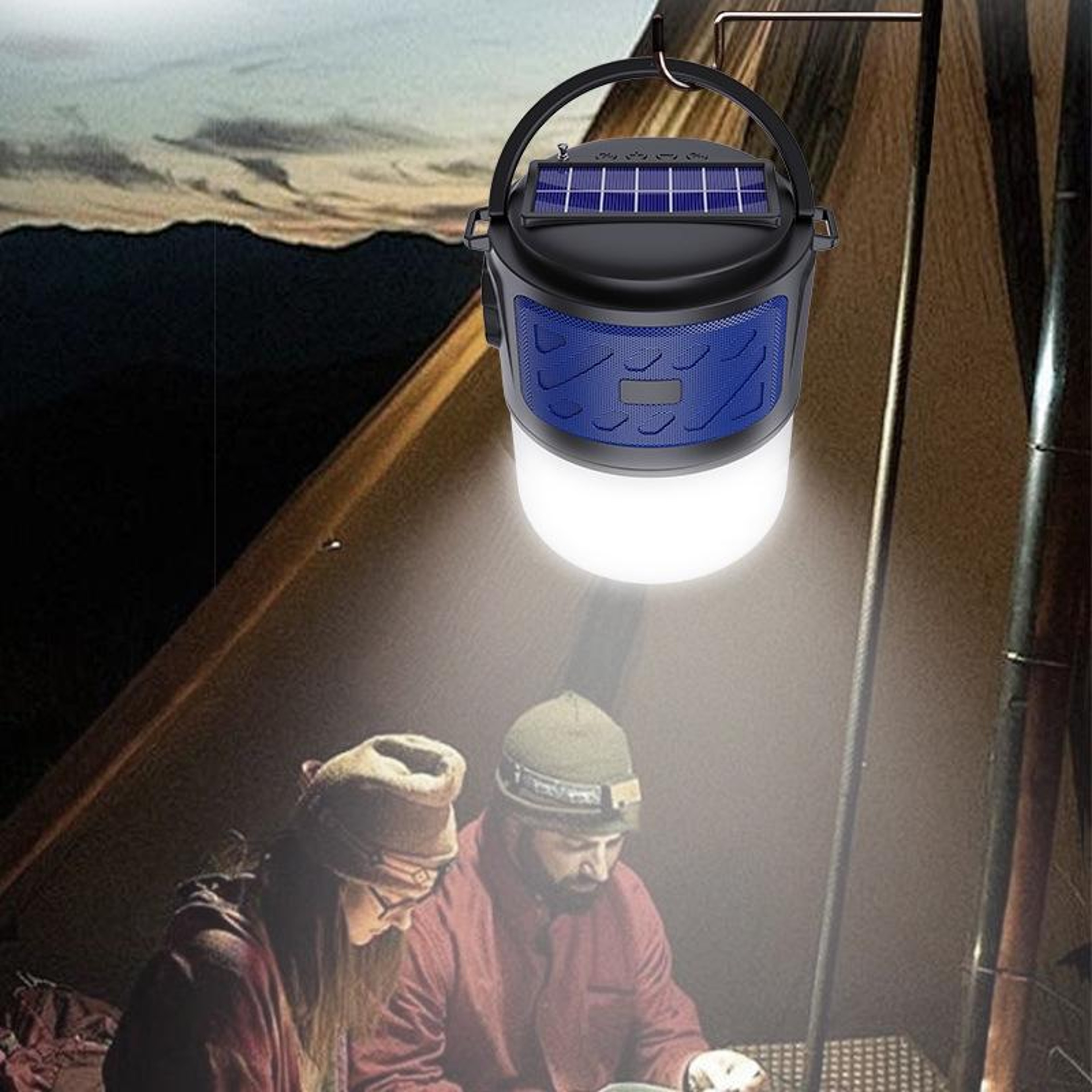 Outdoor Solar Camping Light  Portable Solar Bluetooth Speaker 6