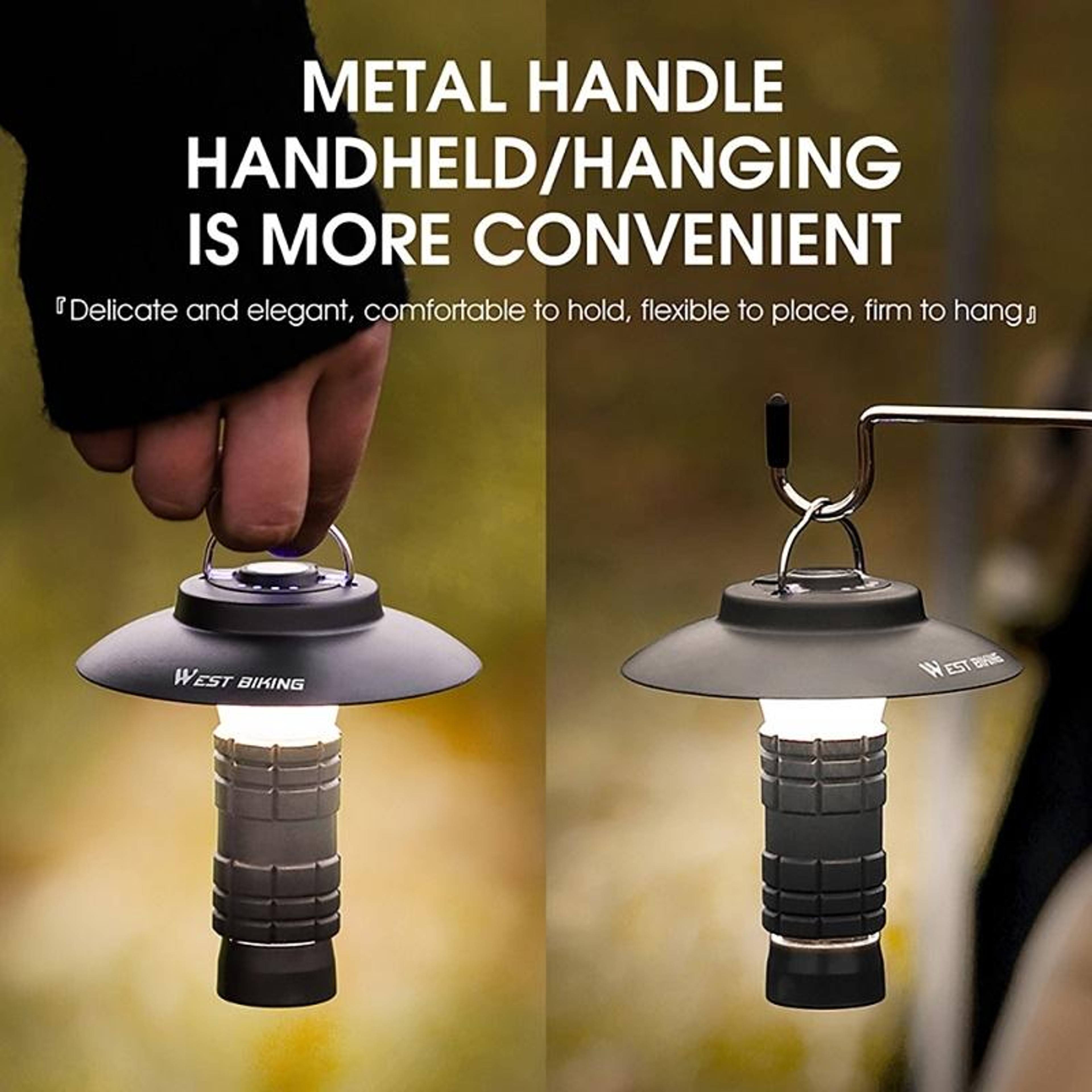 Outdoor LED Camping Lantern  Magnetic Flashlight 10