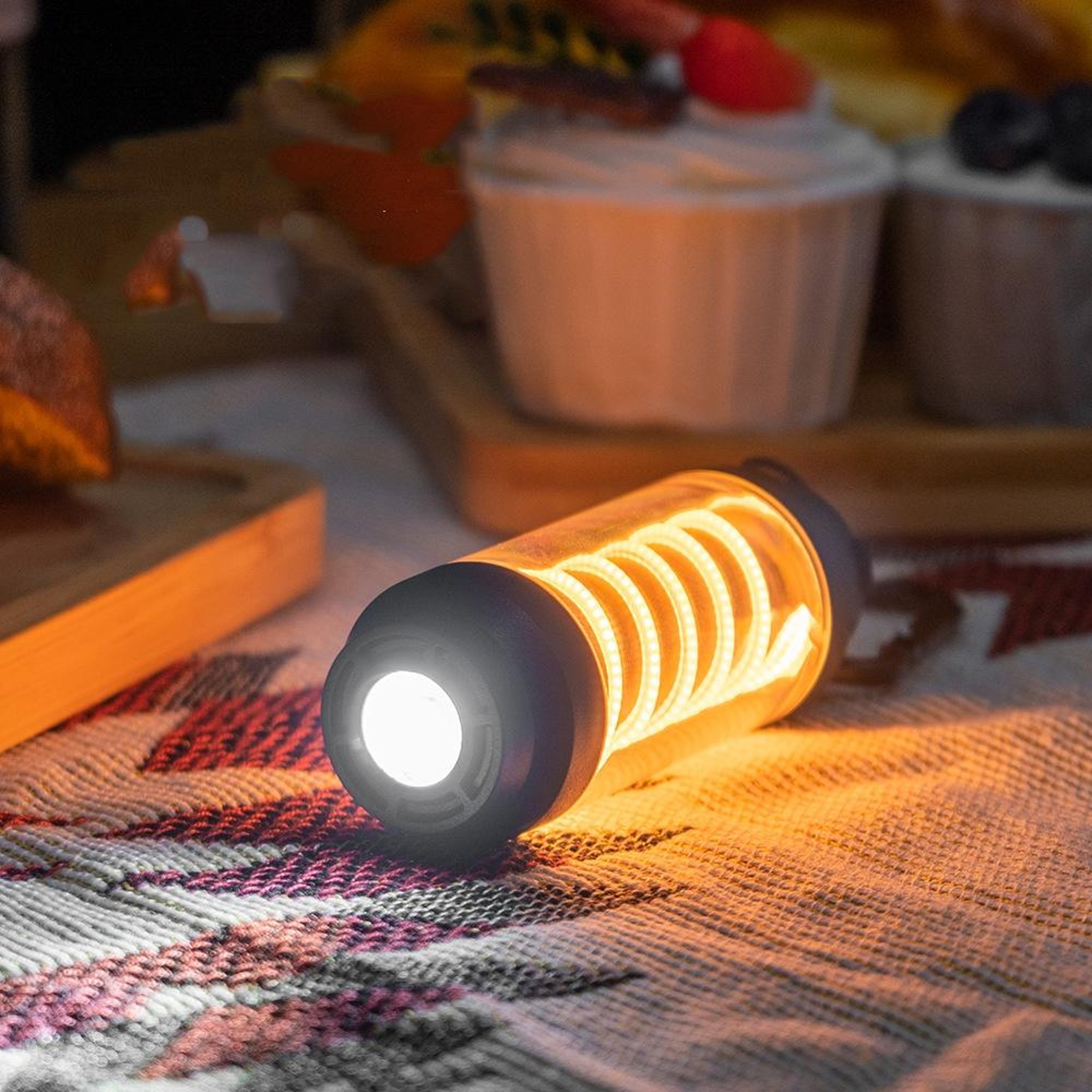 Waterproof Outdoor Spiral Camping Lamp Multifunctional Tent Light 4