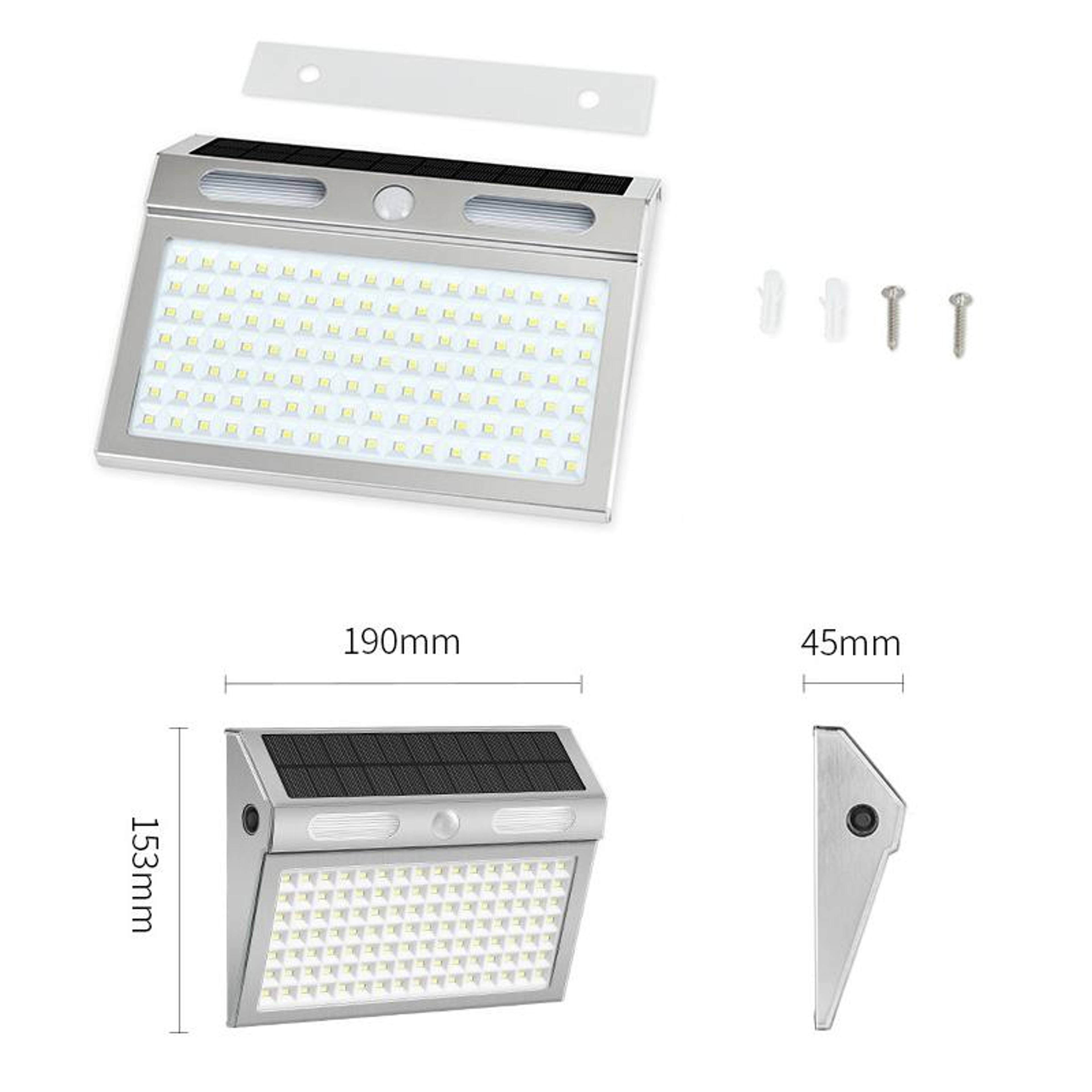 Solar Powered Outdoor LED Wall Lamp Waterproof 112 LED Lighting – view 2