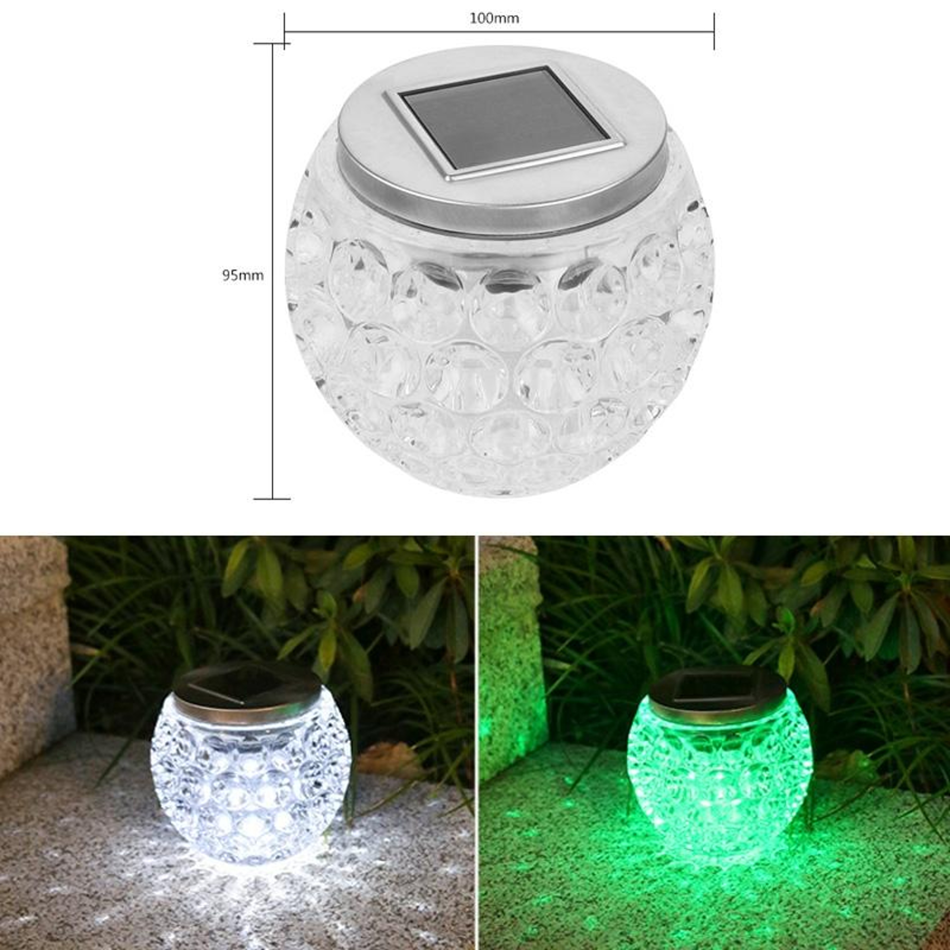 Solar Outdoor Wishing Glass Jar Lights Solar Outdoor Lights For Garden  Patio 6