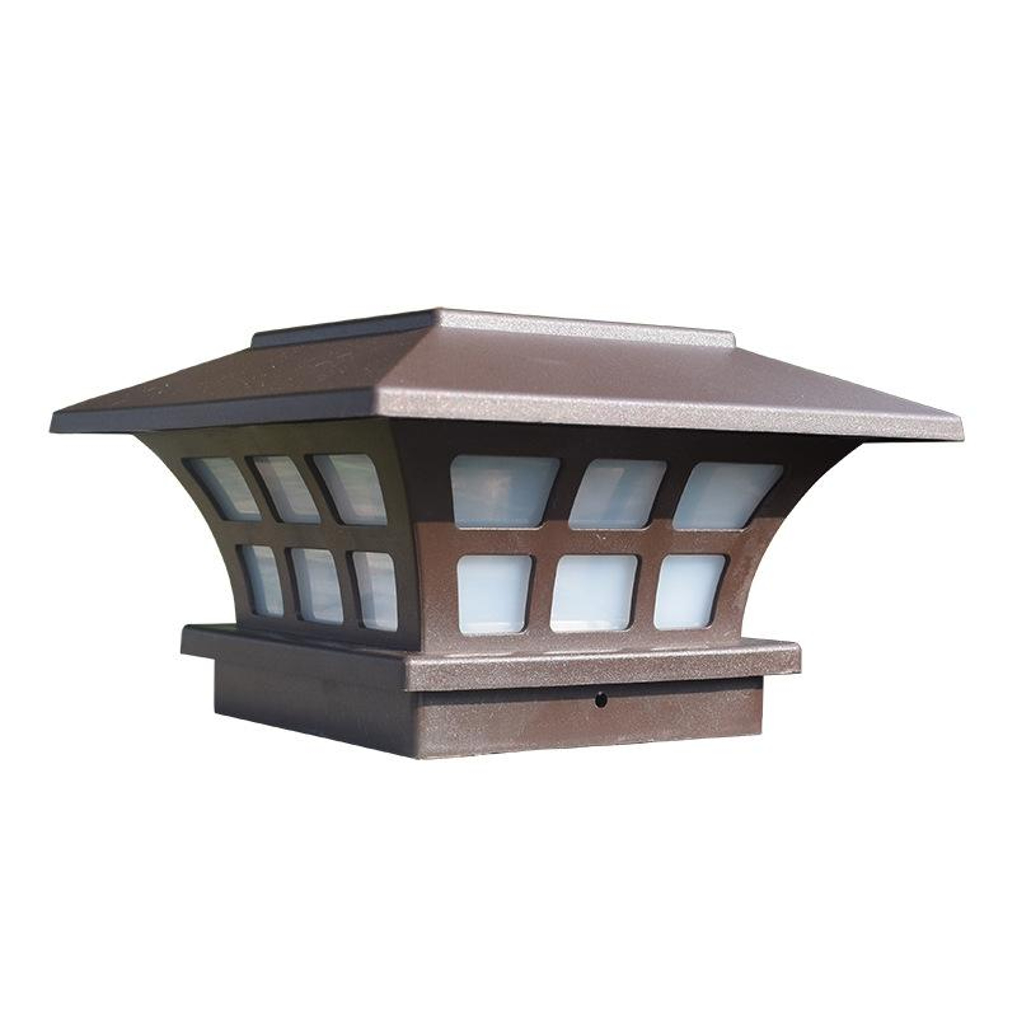 Solar Outdoor Coffee Column Wall Lamp Waterproof Decorative Light 1