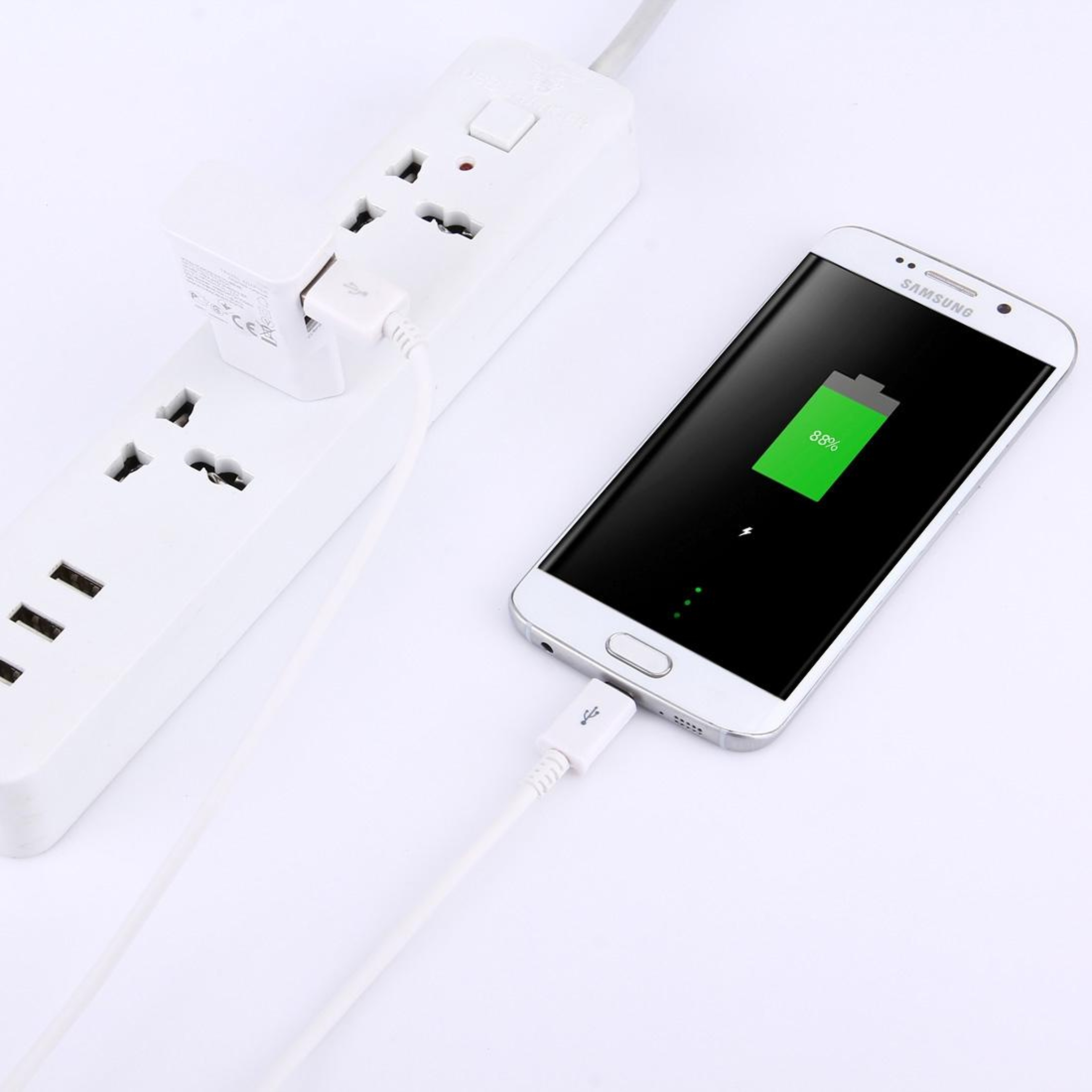 FastCharge Micro Pin USB Sync Cable  Travel Charger Compact US Plug 4