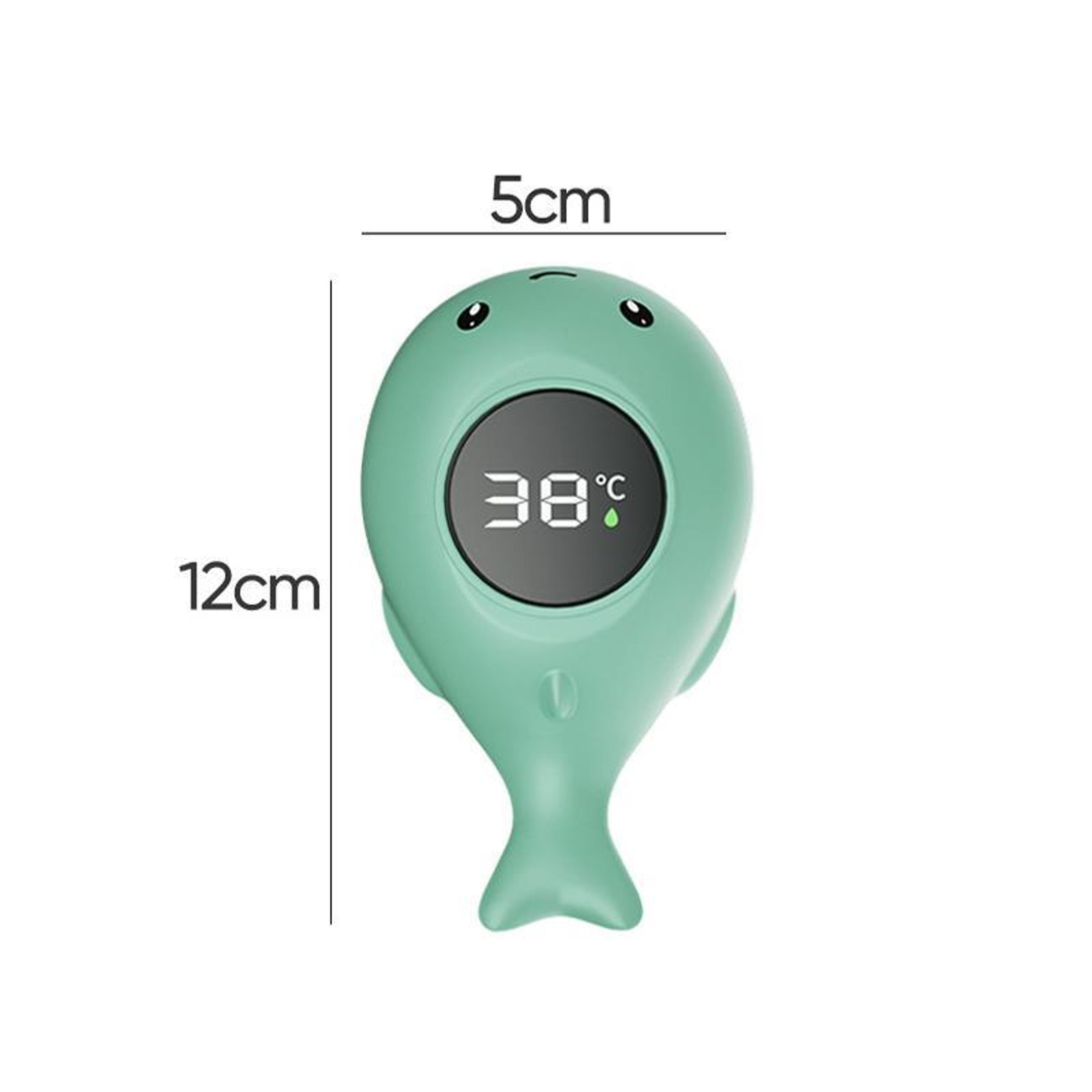 Smart Whale Baby Bath Thermometer With Color LED Display Waterproof 9