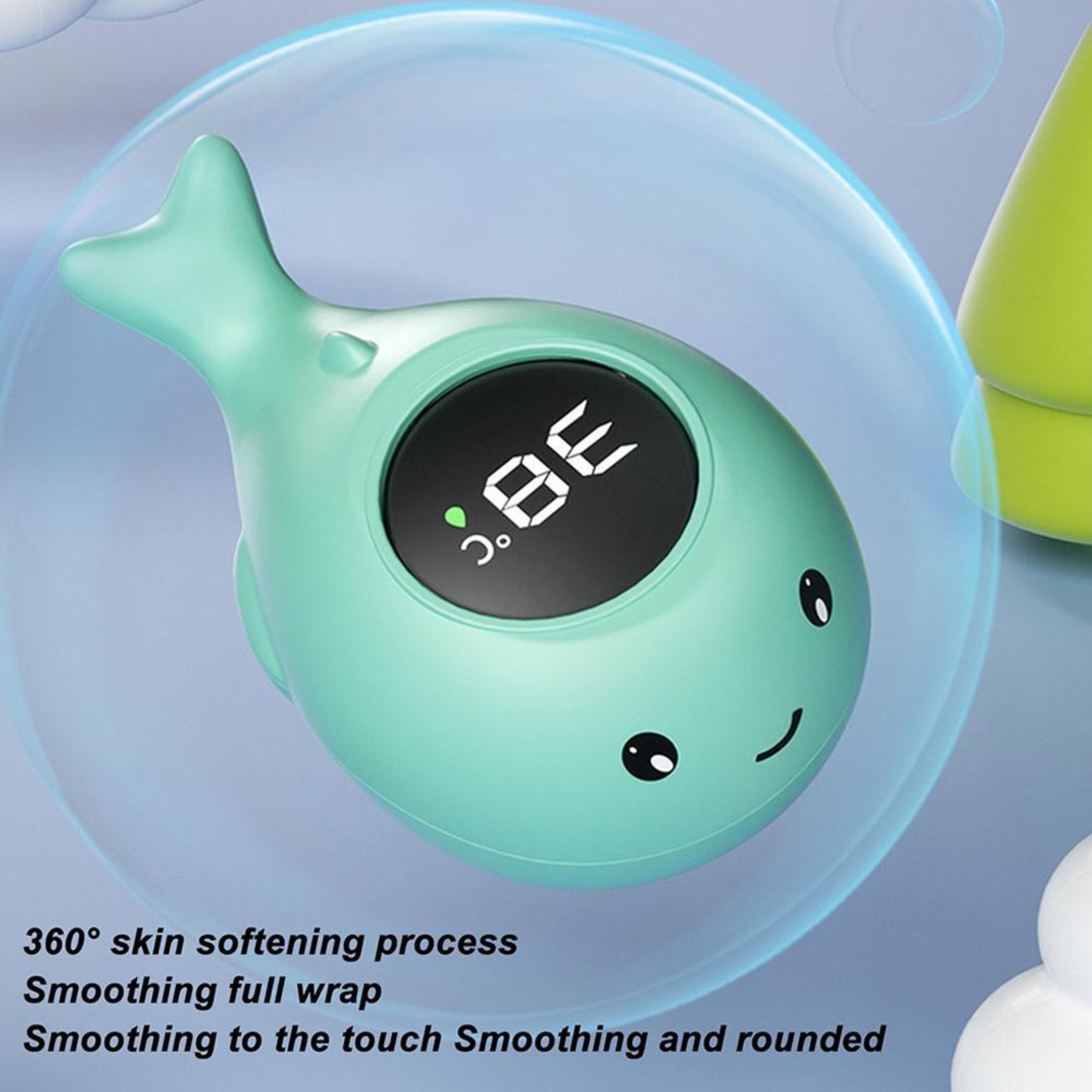 Smart Whale Baby Bath Thermometer With Color LED Display Waterproof 5