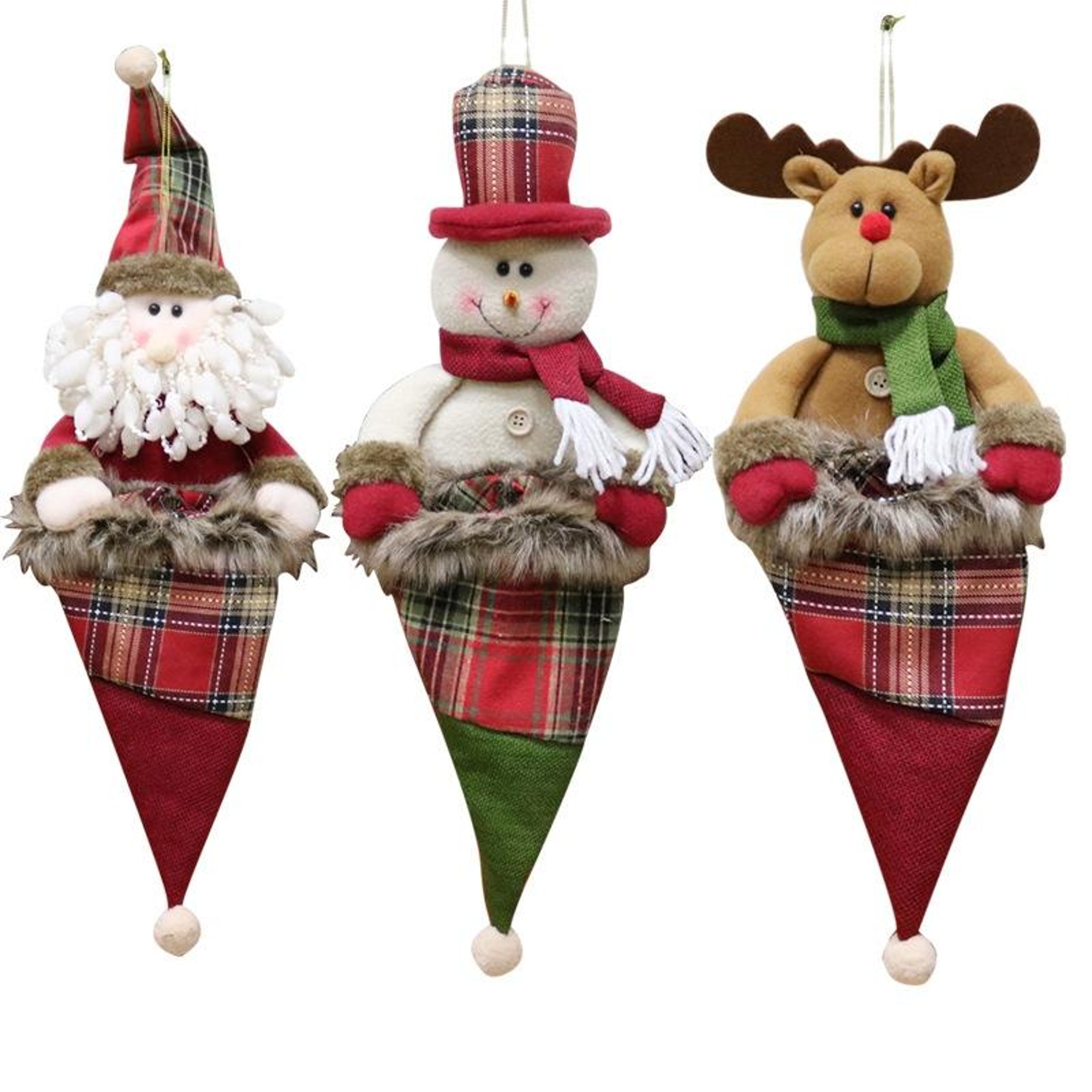 Christmas Pendant Gift Bags For Kids  Holiday Candy Ornaments 0