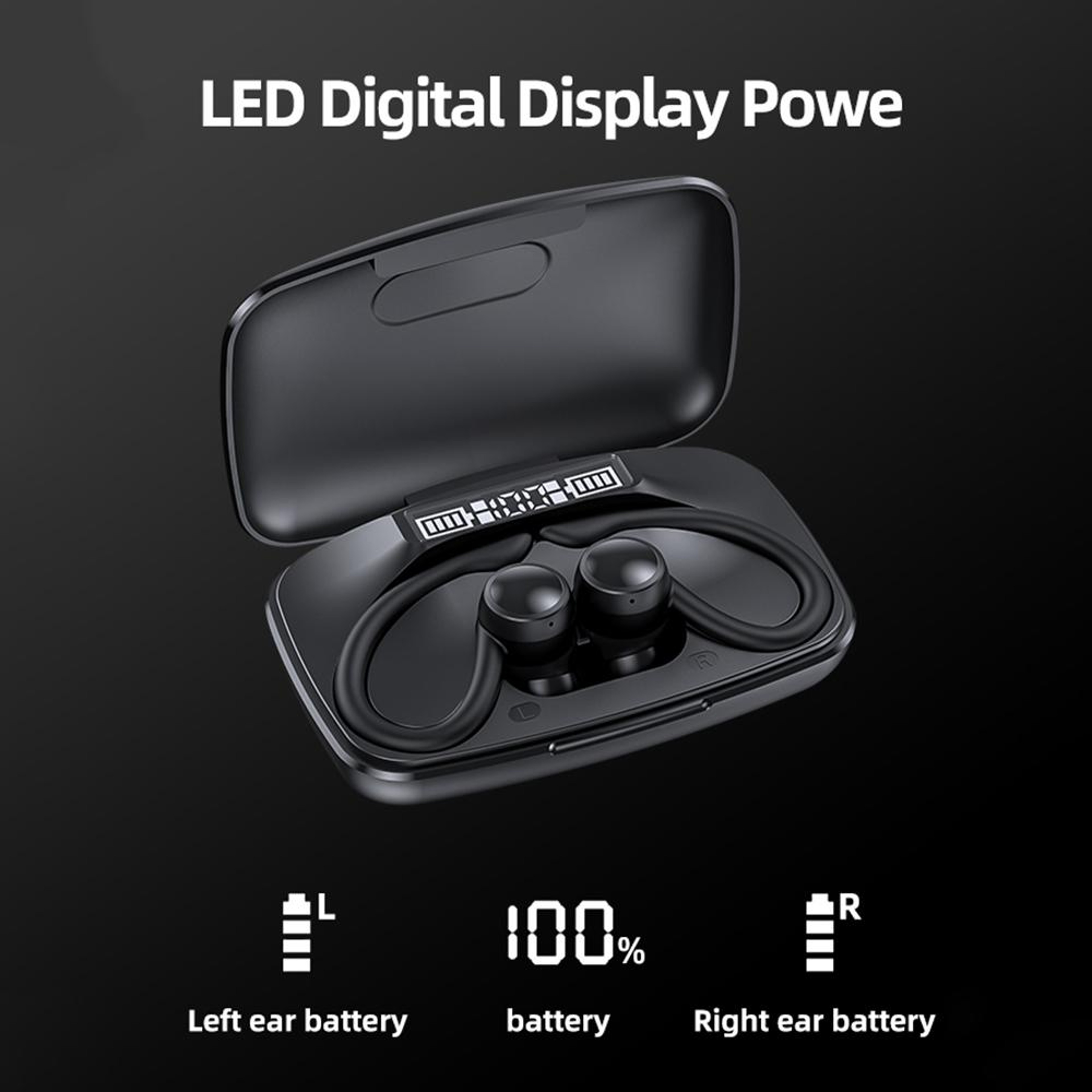 TWS LED Display Bluetooth Earphones With Power Bank Function 7