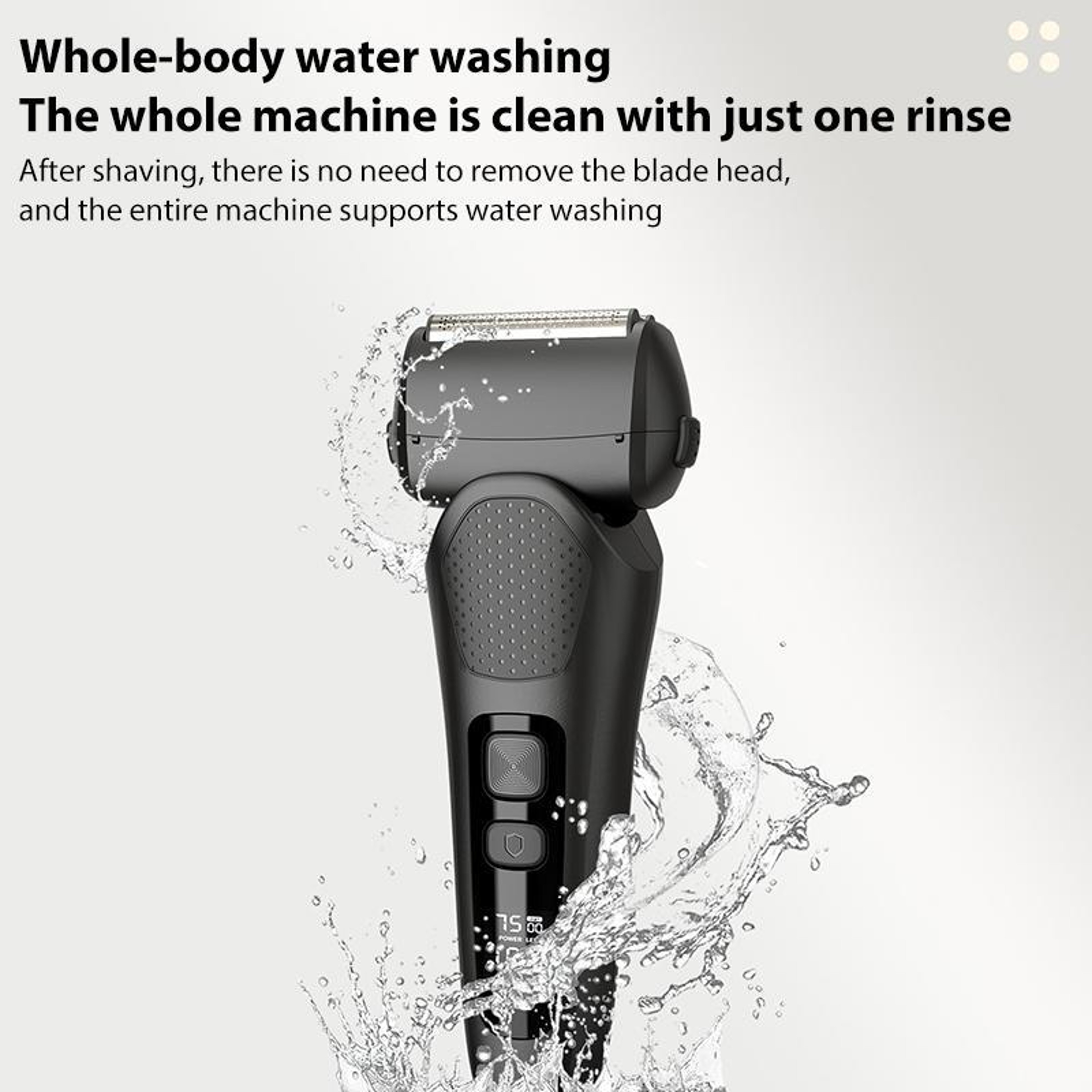 Washable LED Display Electric Shaver for Men – view 6