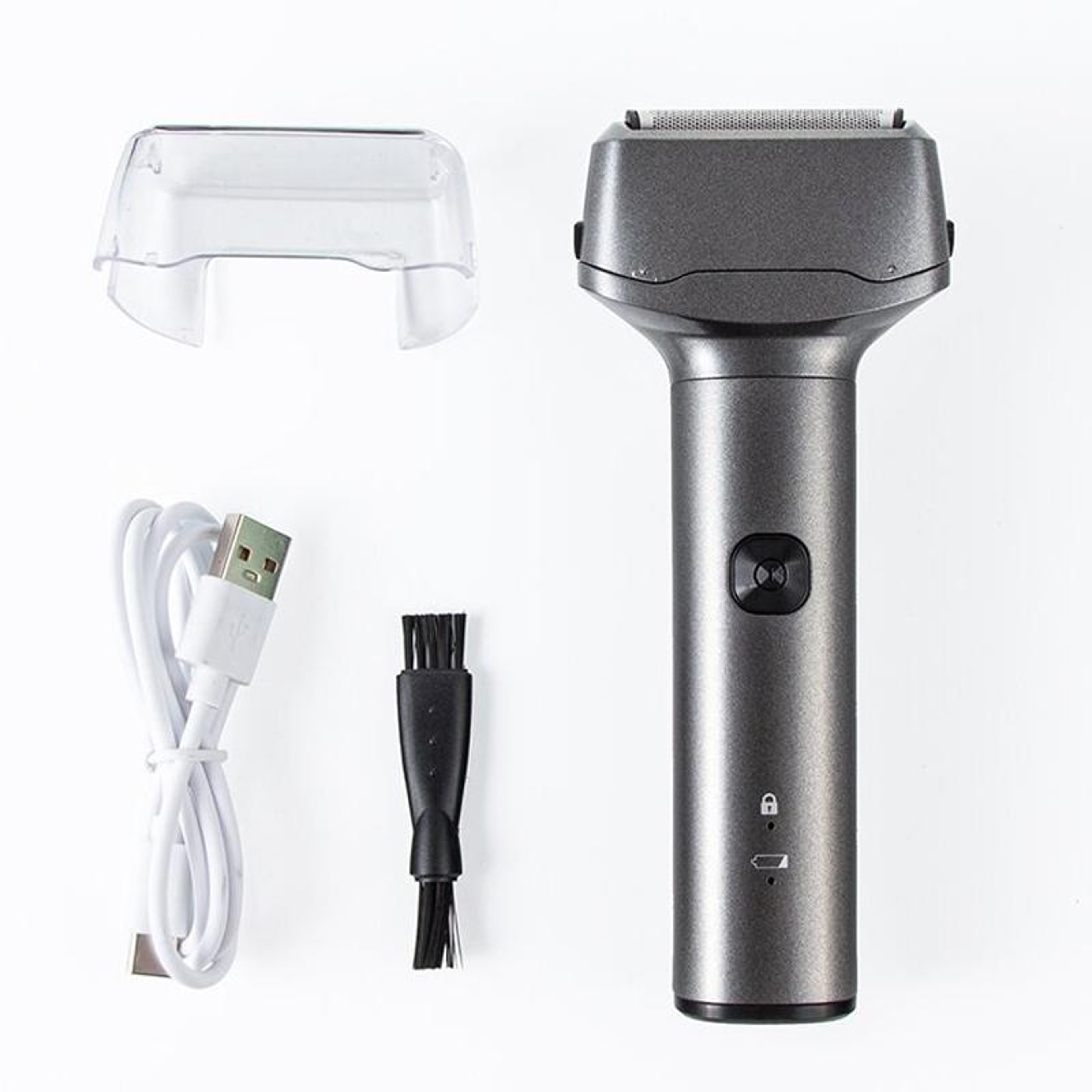 3 Blade Rechargeable Beard Razor For Men Washable Portable Electric Shaver 8