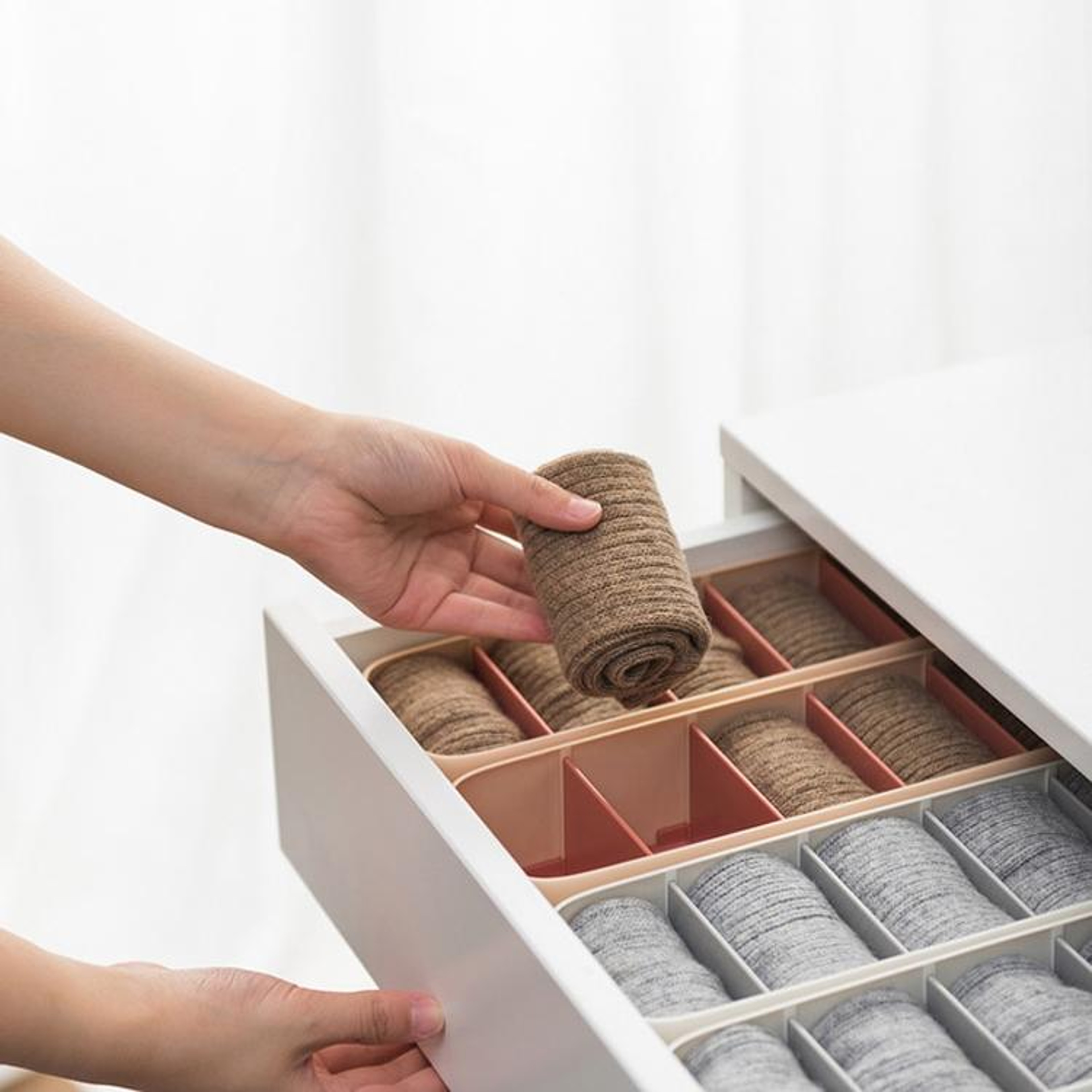 Space Saving Underwear Organizer And Sock Storage Box For Drawers 3