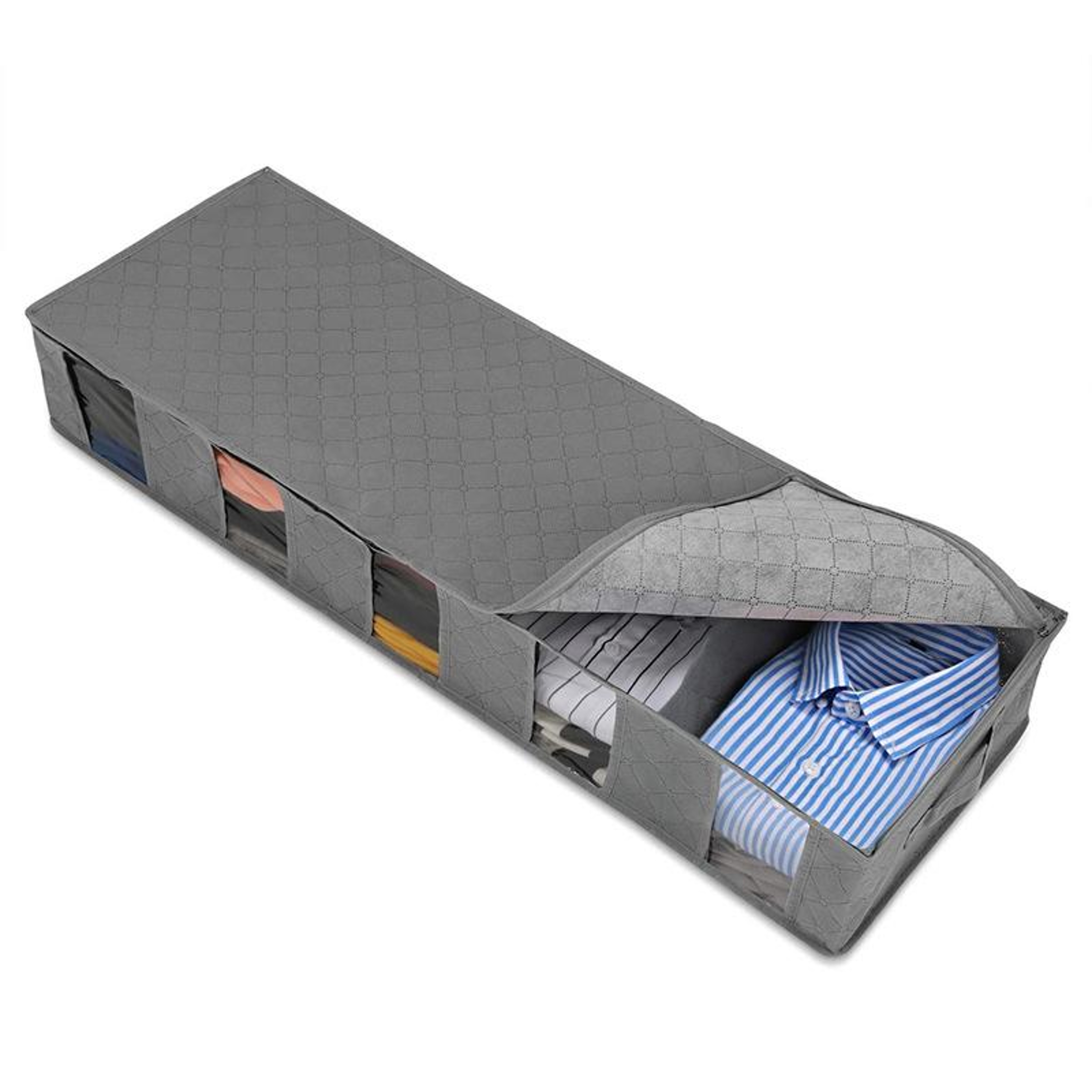Foldable Under Bed Storage Bag for Quilts Clothes and Bedding – view 8