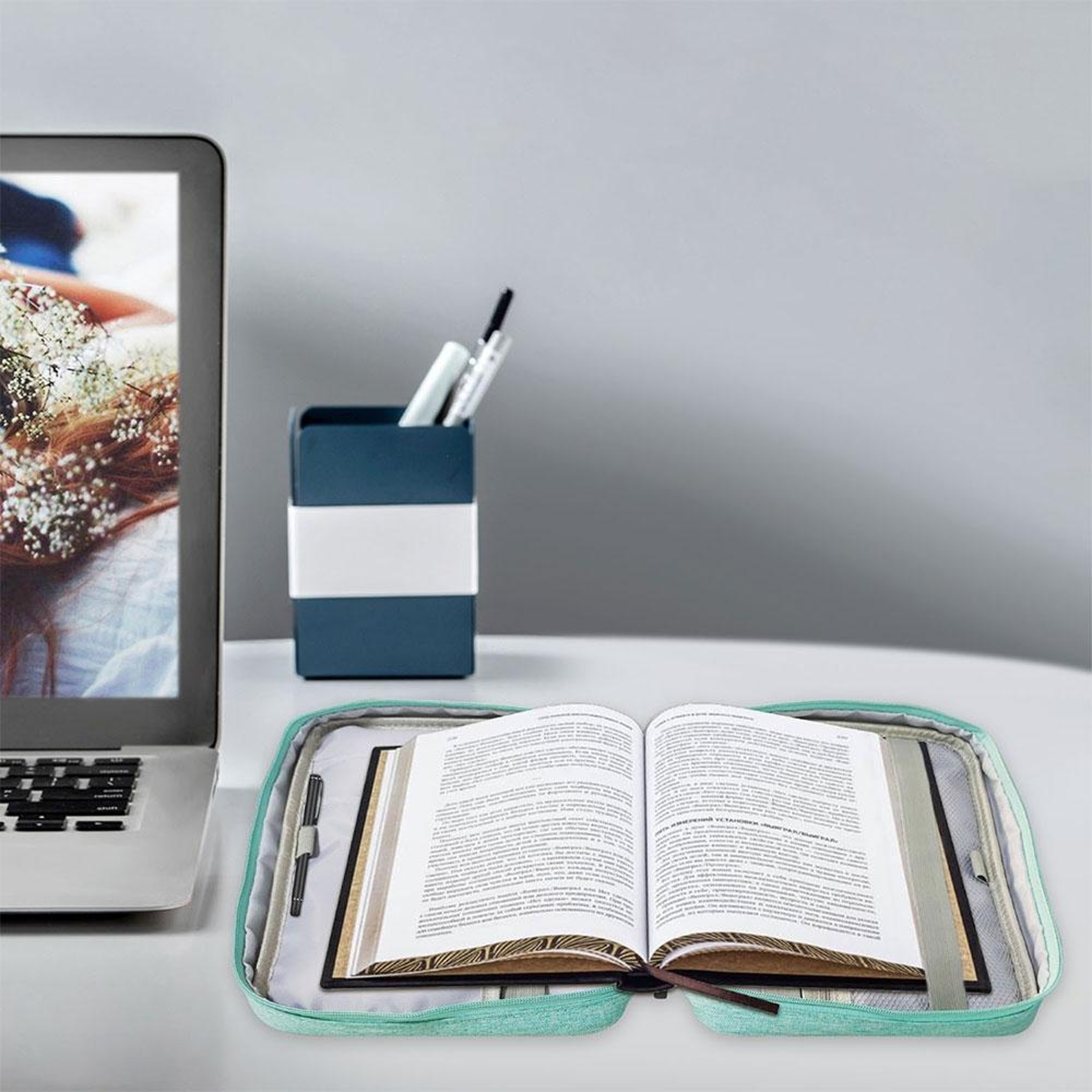 Bookend Electronic Organizer Bag with Portable Storage for Cables and Gadgets – view 5