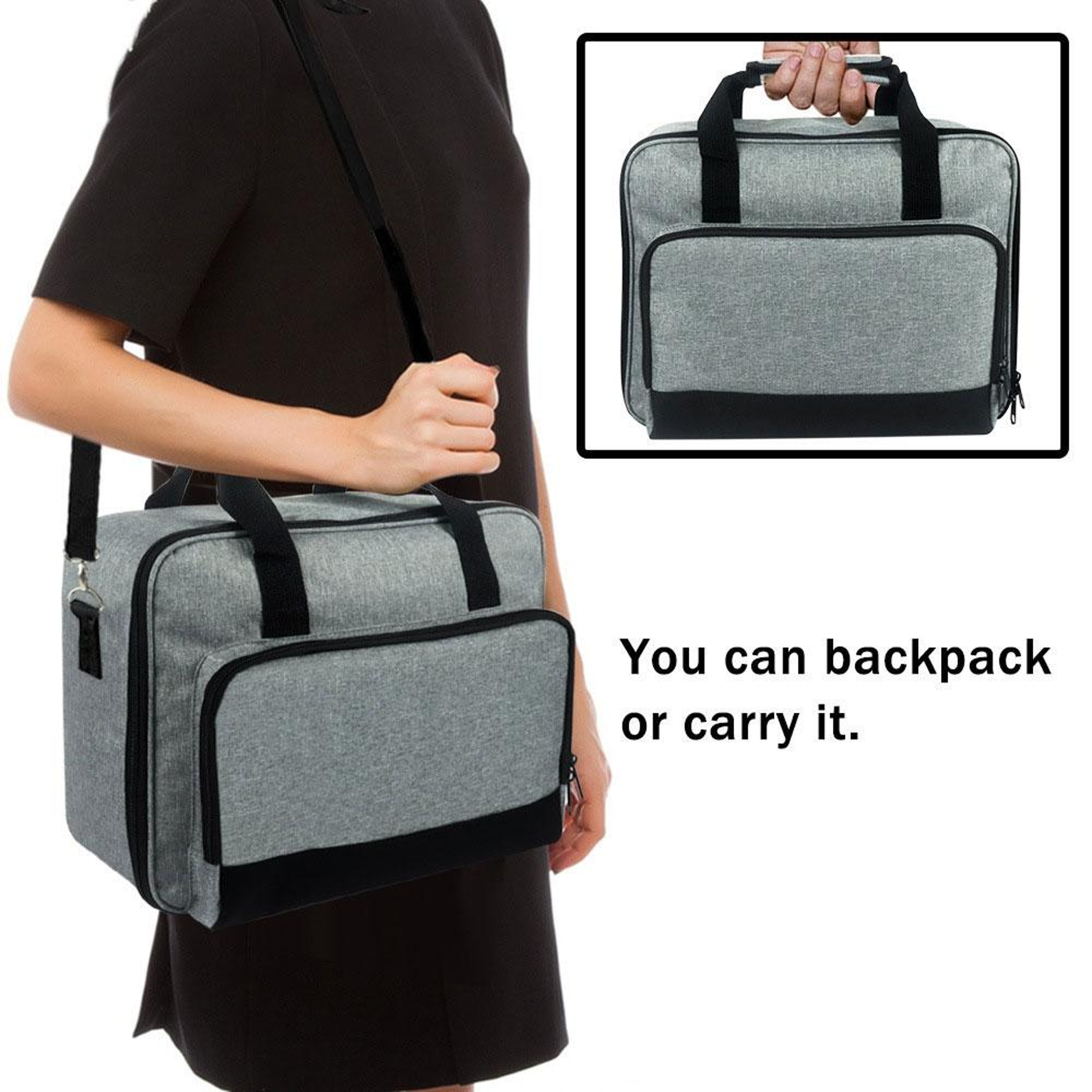 Portable Projector Carrying Case Crossbody Dustproof Storage Bag – view 6