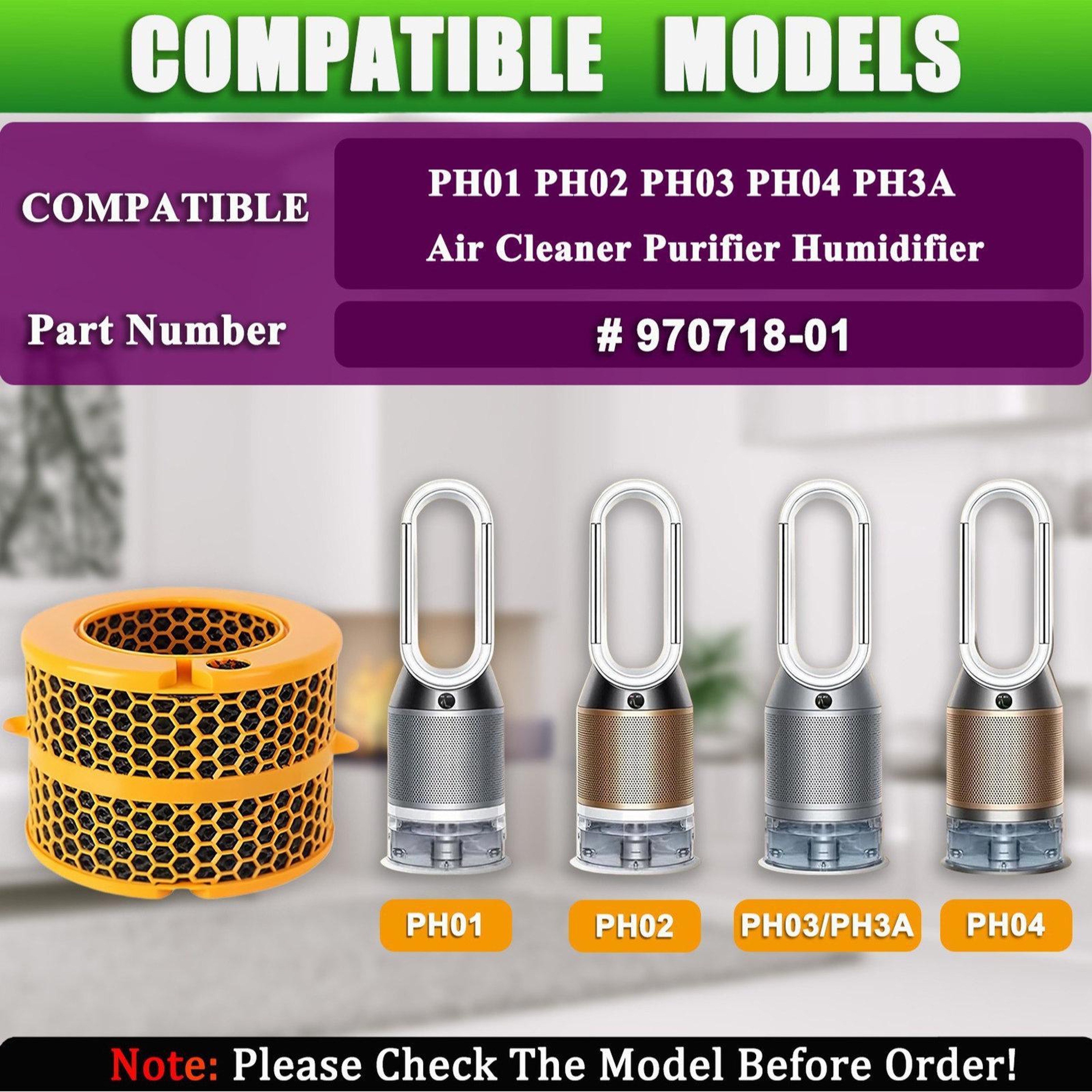 Dyson filter Carbon Fiber Replacement for Purifier Humidifier – view 3
