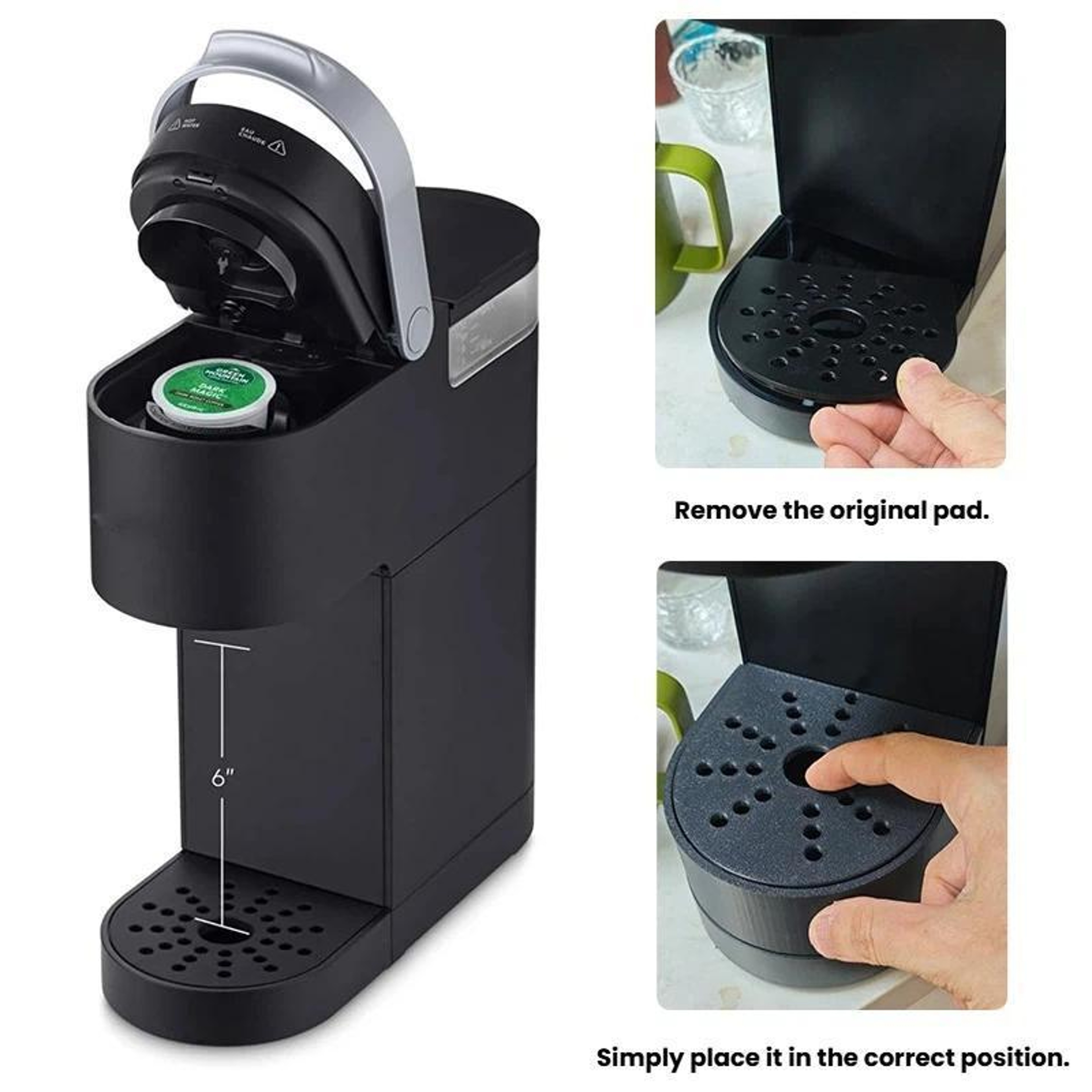 K-Mini Extra Tall Anti-Splash Drip Tray Replacement for Keurig Coffee Makers – view 4