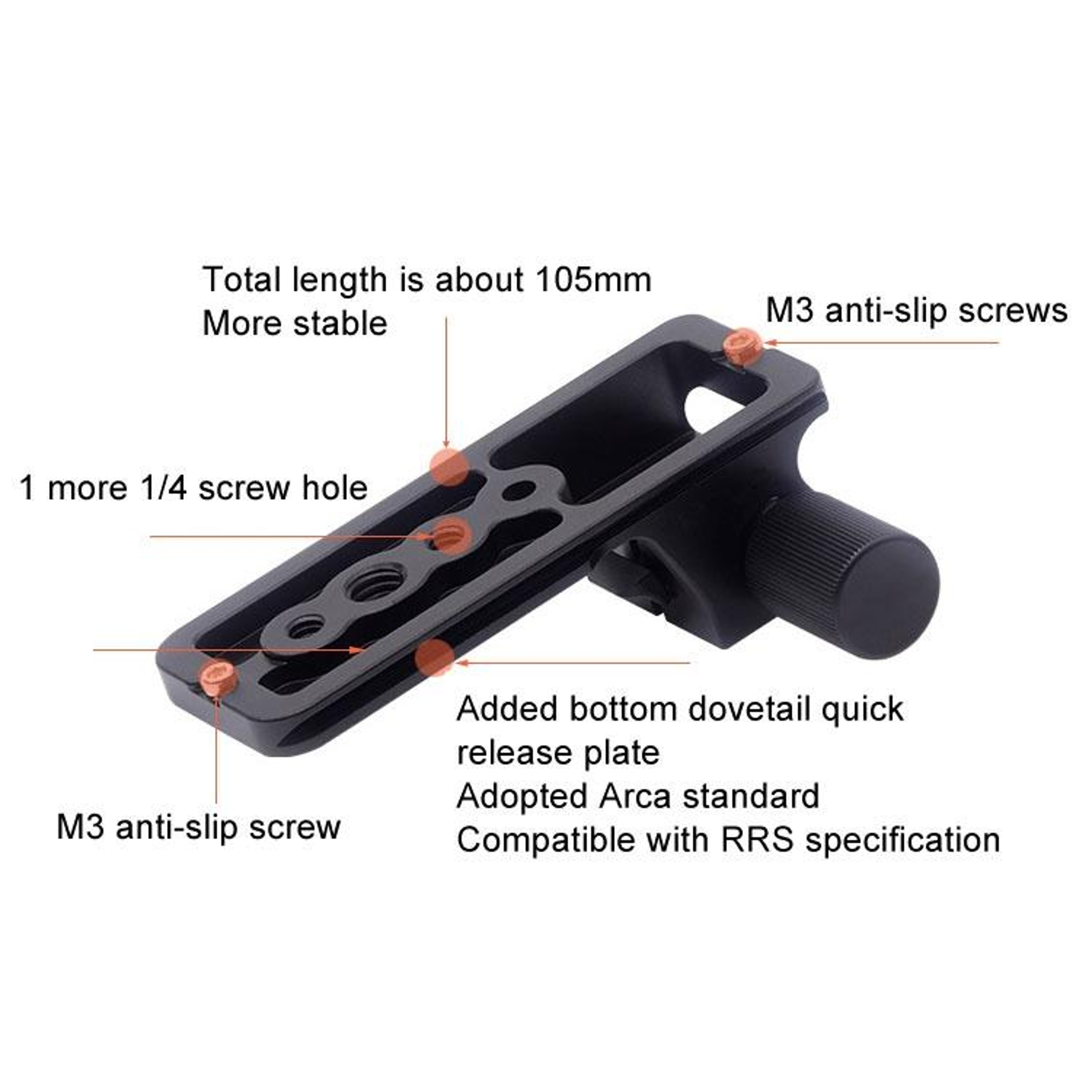 Sony FE 200-600 Tripod Foot Replacement with Arca Swiss Mount – view 6