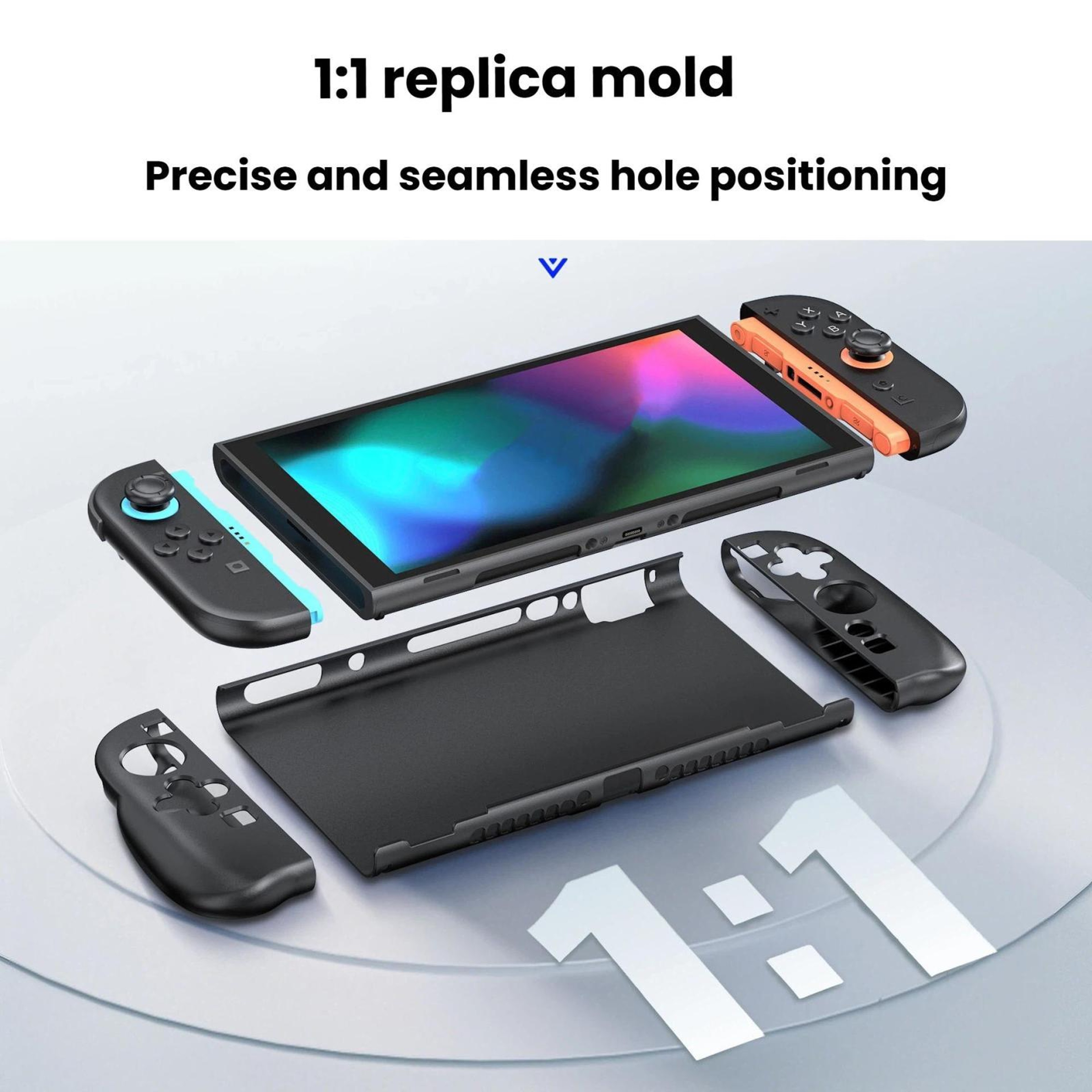 Premium Nintendo Switch Dual Grip Protective Case Ergonomic Handheld Comfort 5