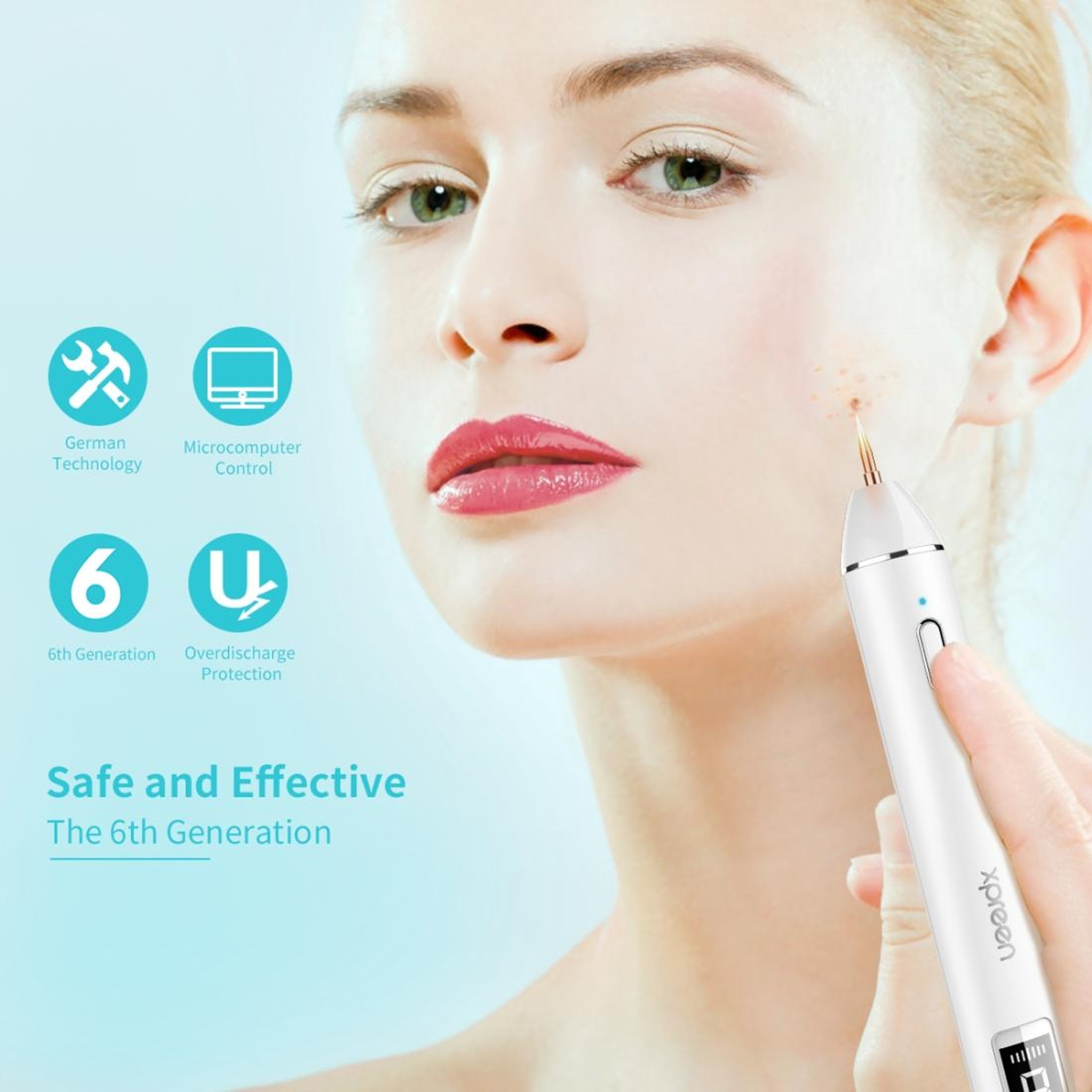 Precision Skin Tag  Spot Removal Pen Home Wart Mole  Blemish Remover With LED Display 2