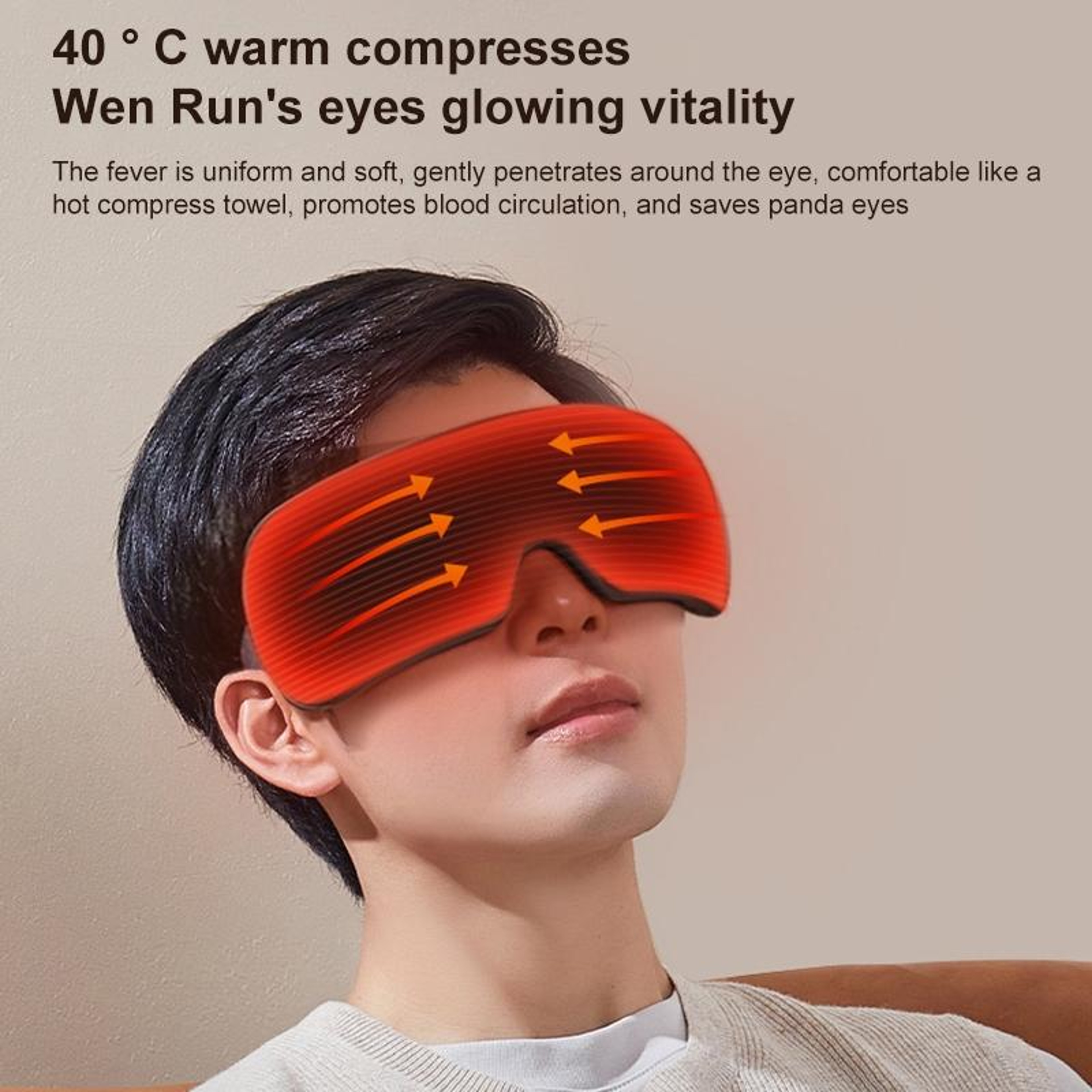 Smart Heated Eye Massager with Air Pressure & Vibration Therapy – view 4