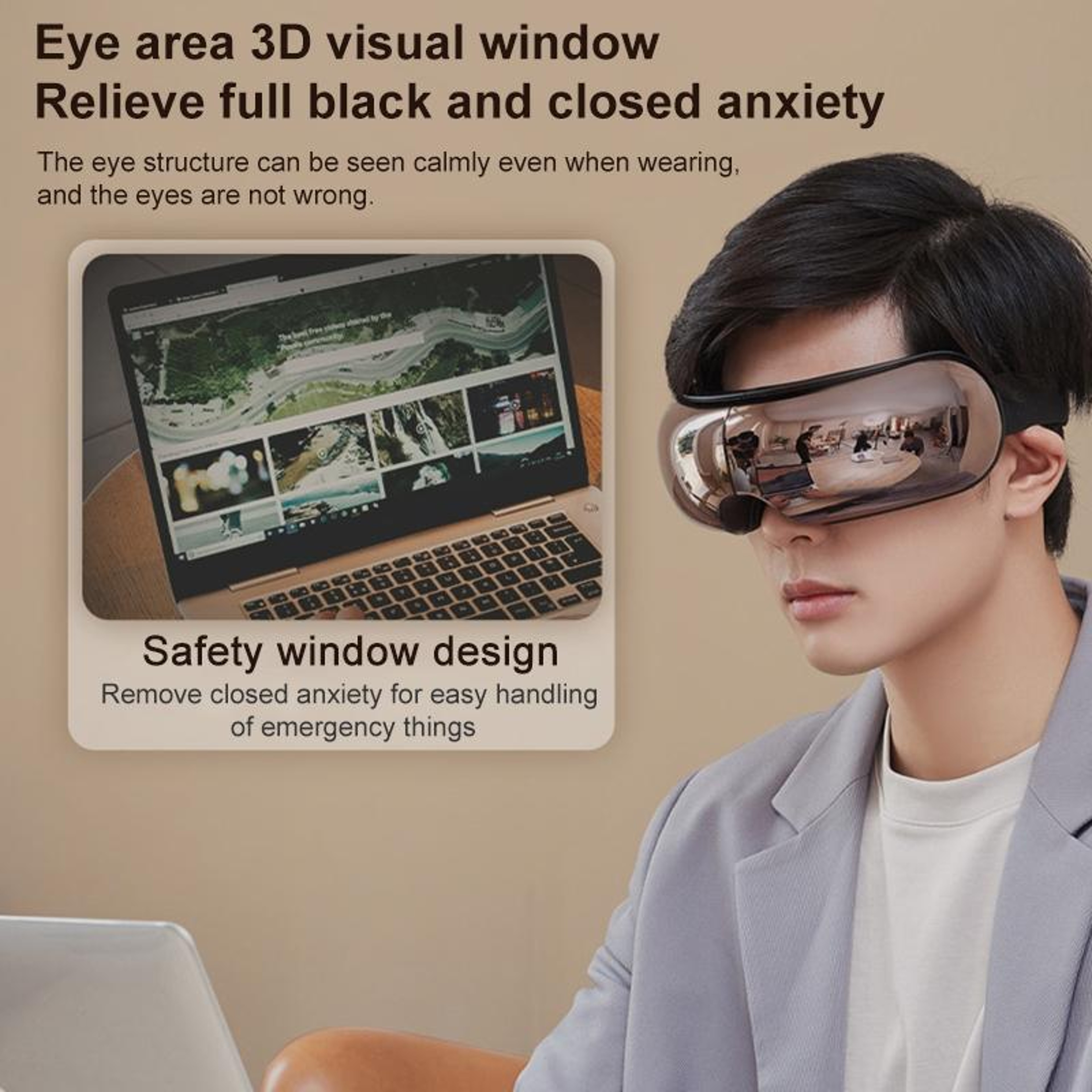 Smart Heated Eye Massager with Air Pressure & Vibration Therapy – view 6