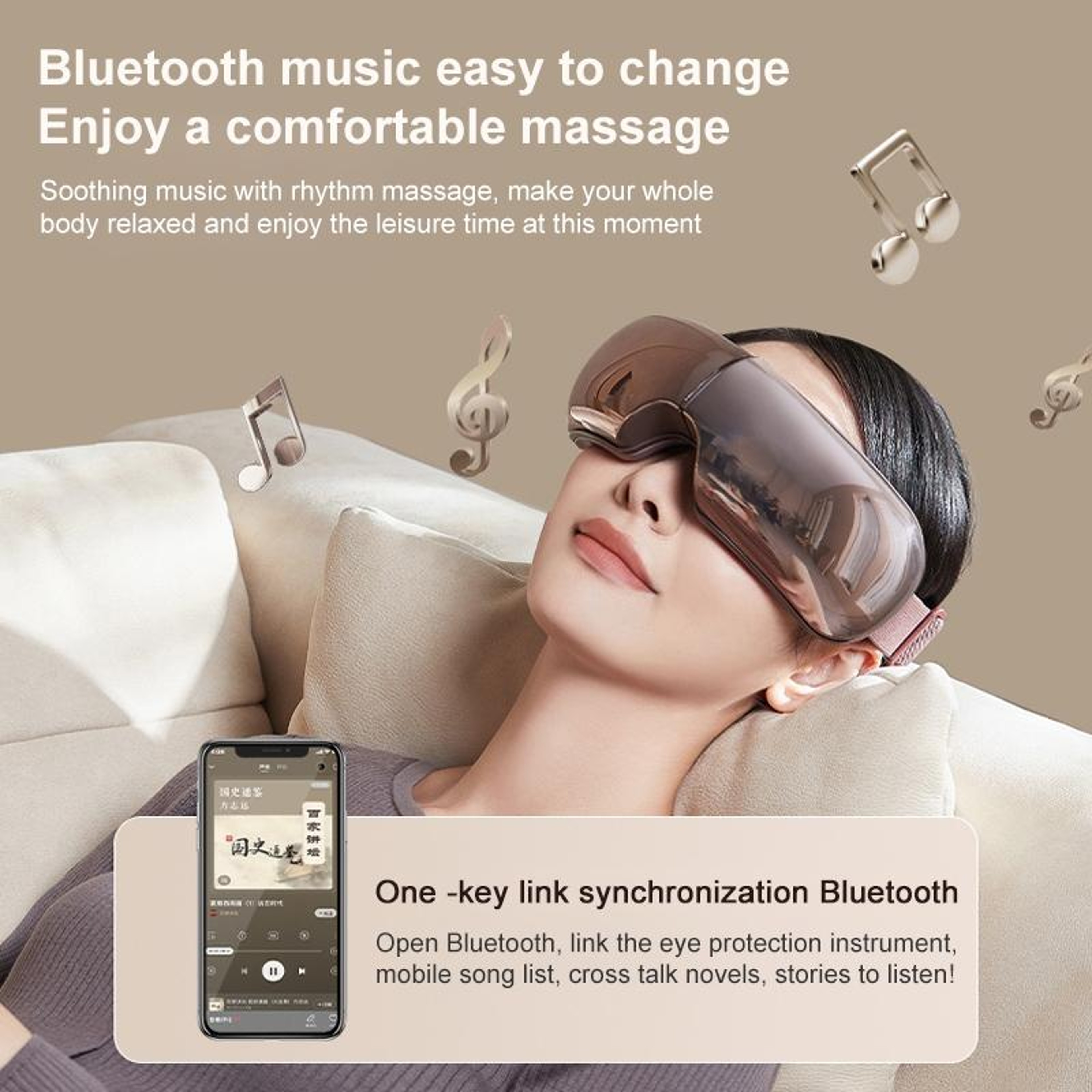 Smart Heated Eye Massager with Air Pressure & Vibration Therapy – view 7