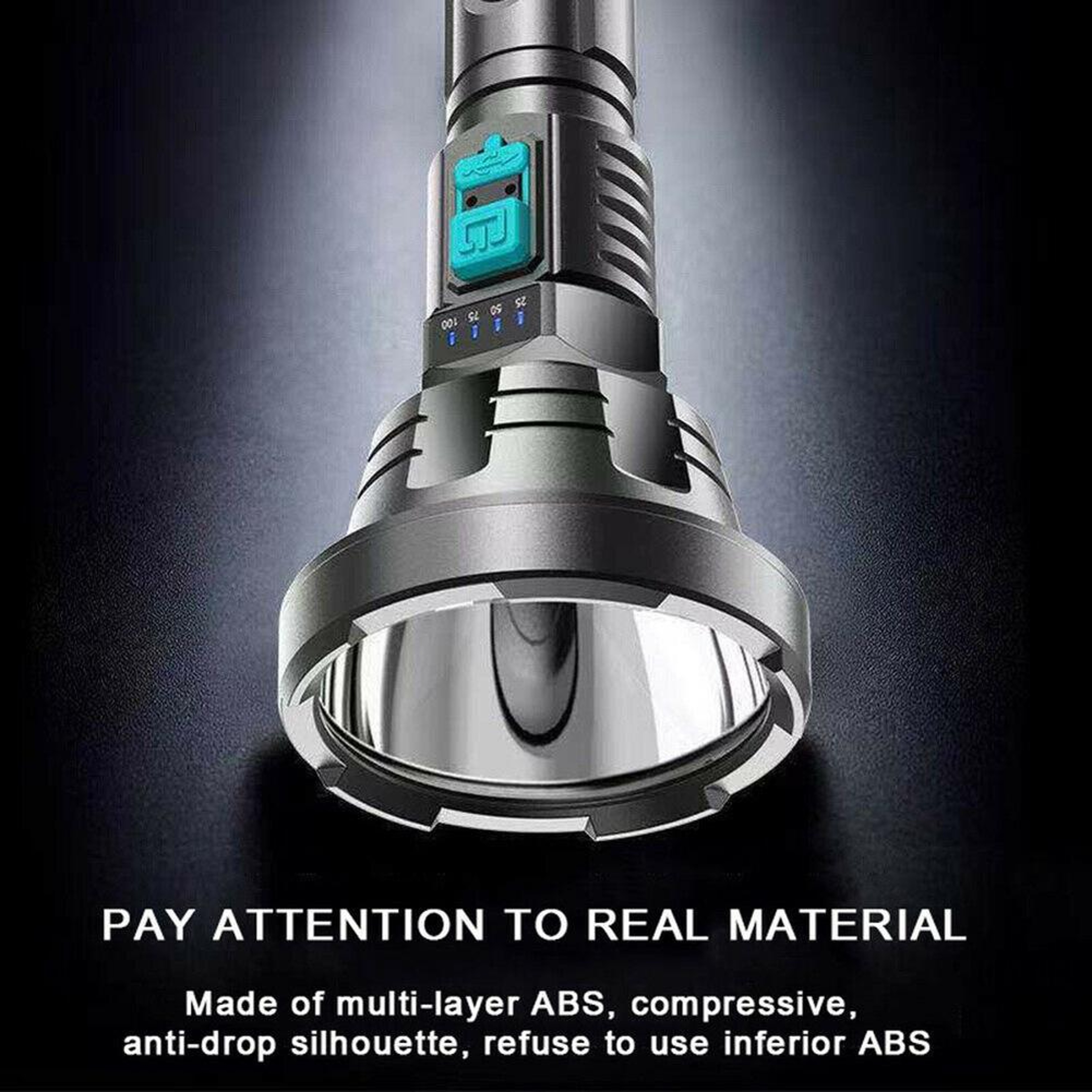 USB Rechargeable LED Flashlight Super Bright Long Range Outdoor Torch – view 7