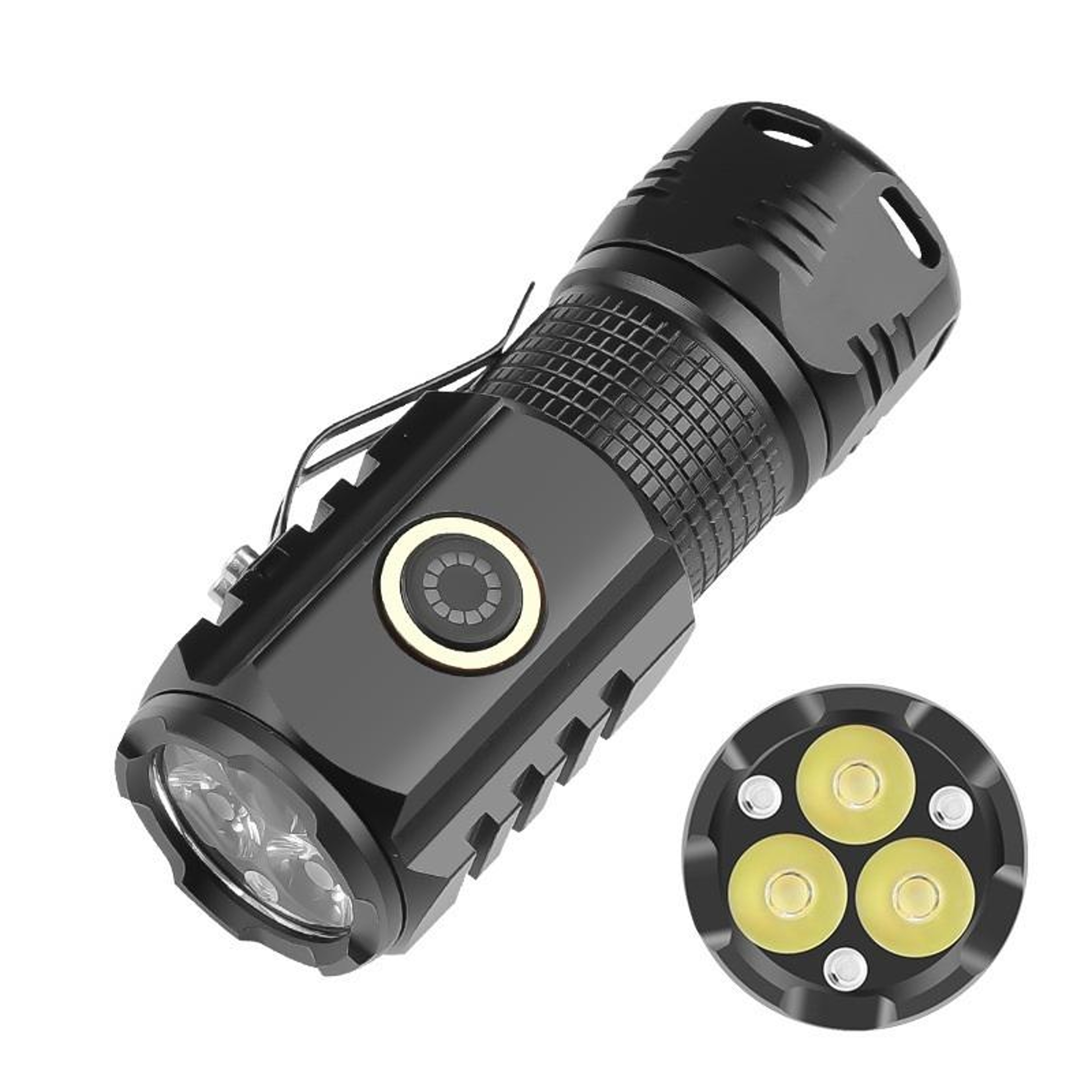 Rechargeable Mini Flashlight with Type C Charging 5 Modes and IPX4 Water Resistance – view 1