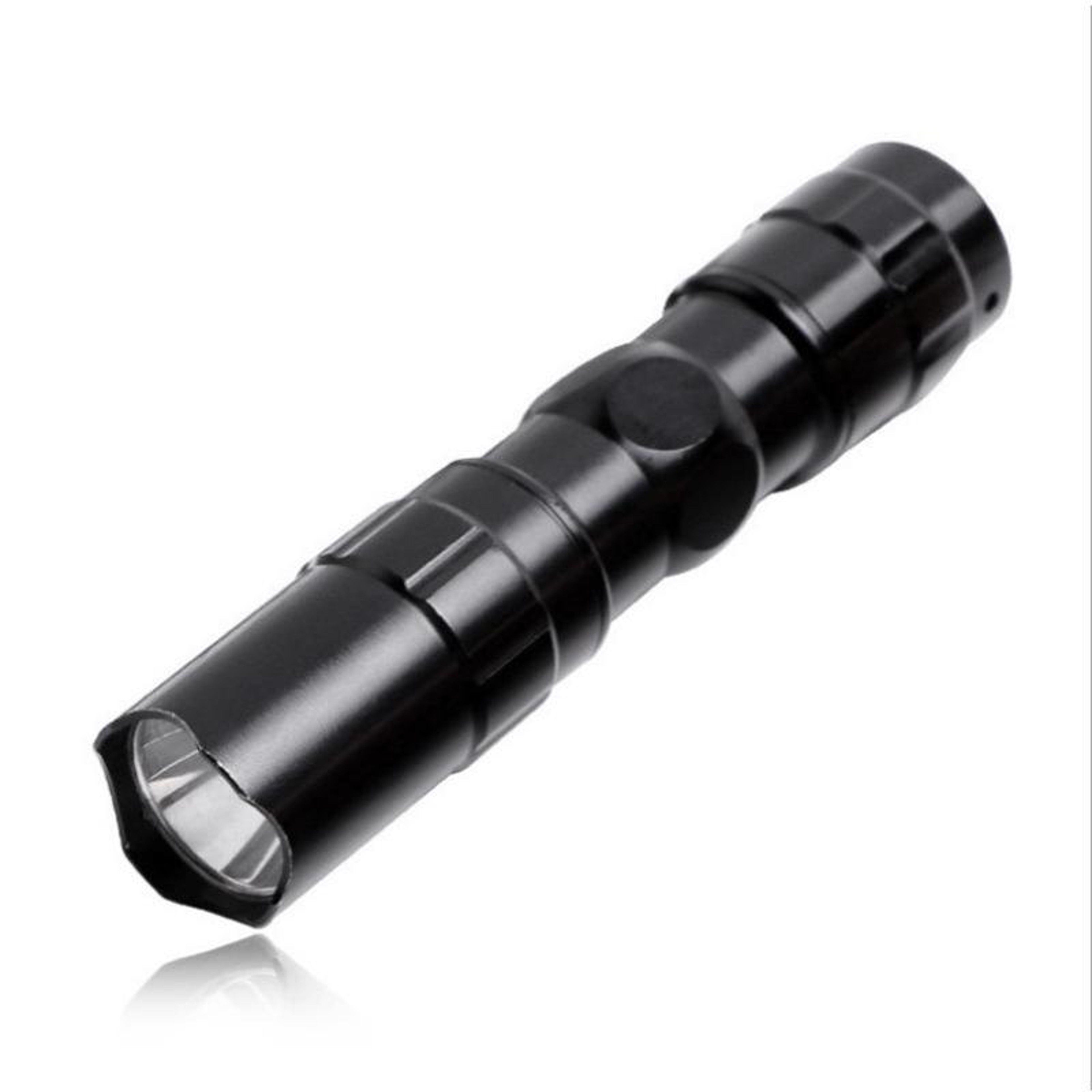 Compact 3W LED Mini Flashlight Pocket Torch With Strap Black 0