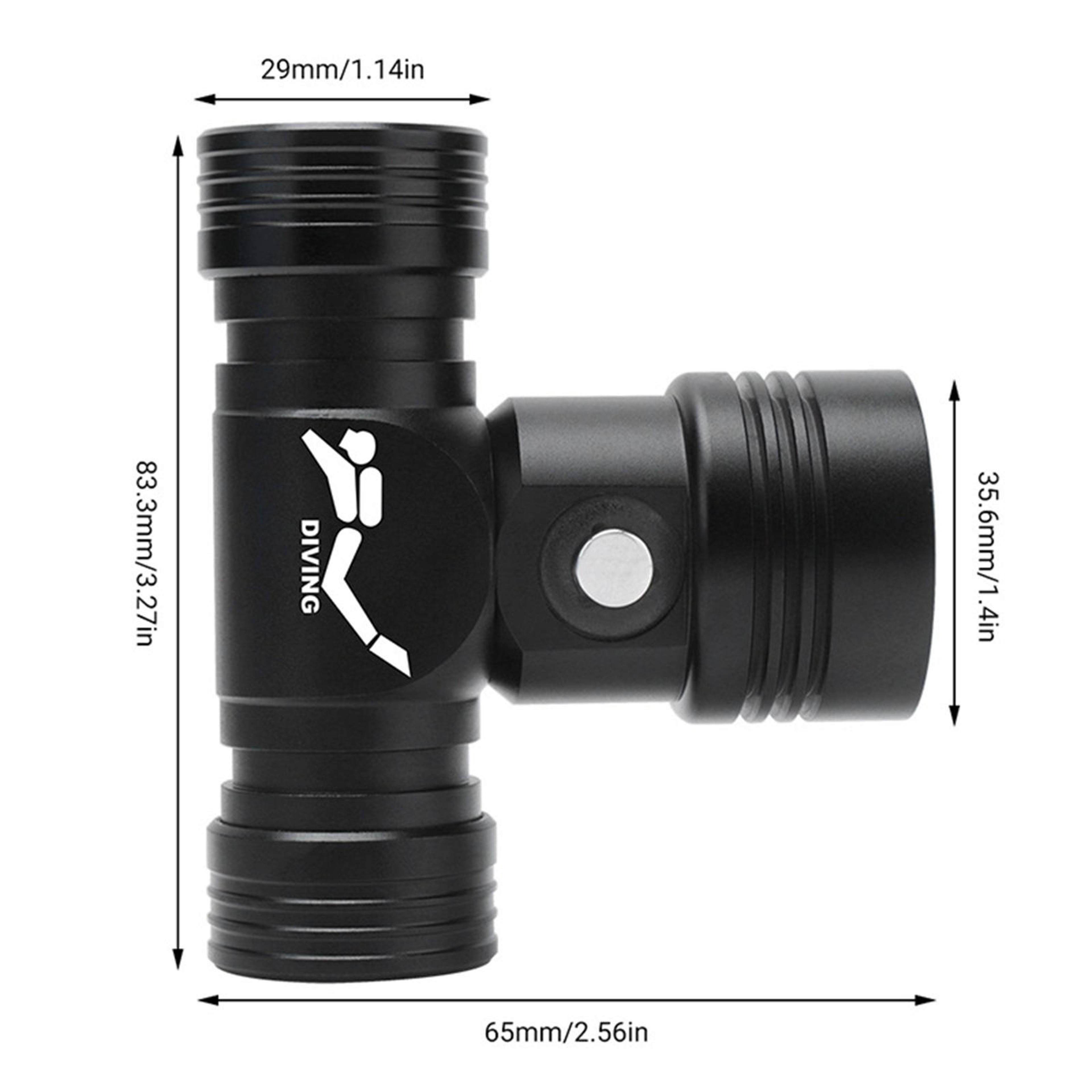 Underwater Video Light Diving Flashlight With Battery Display 3