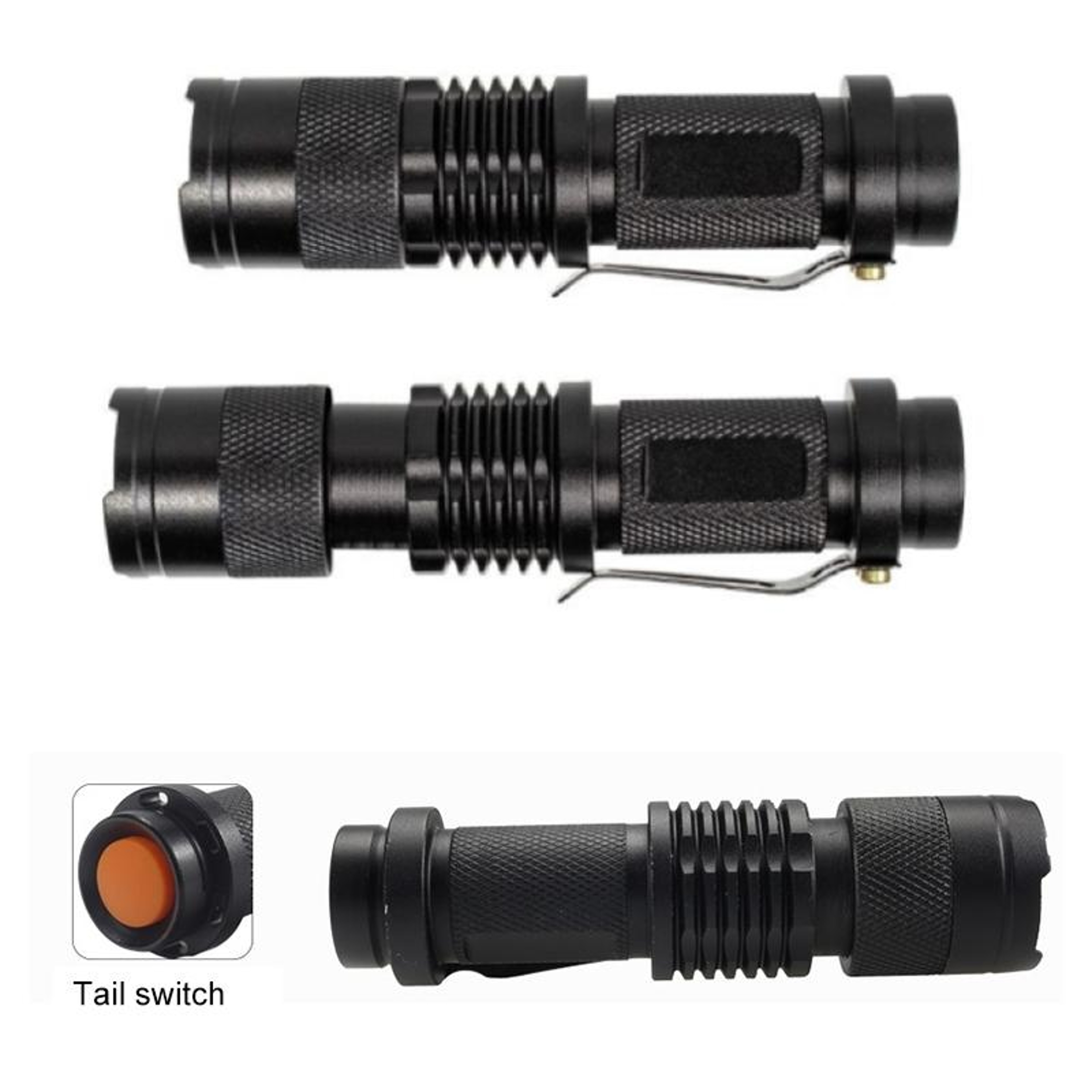 Premium Compact LED Focus Flashlight with Adjustable Beam – view 3