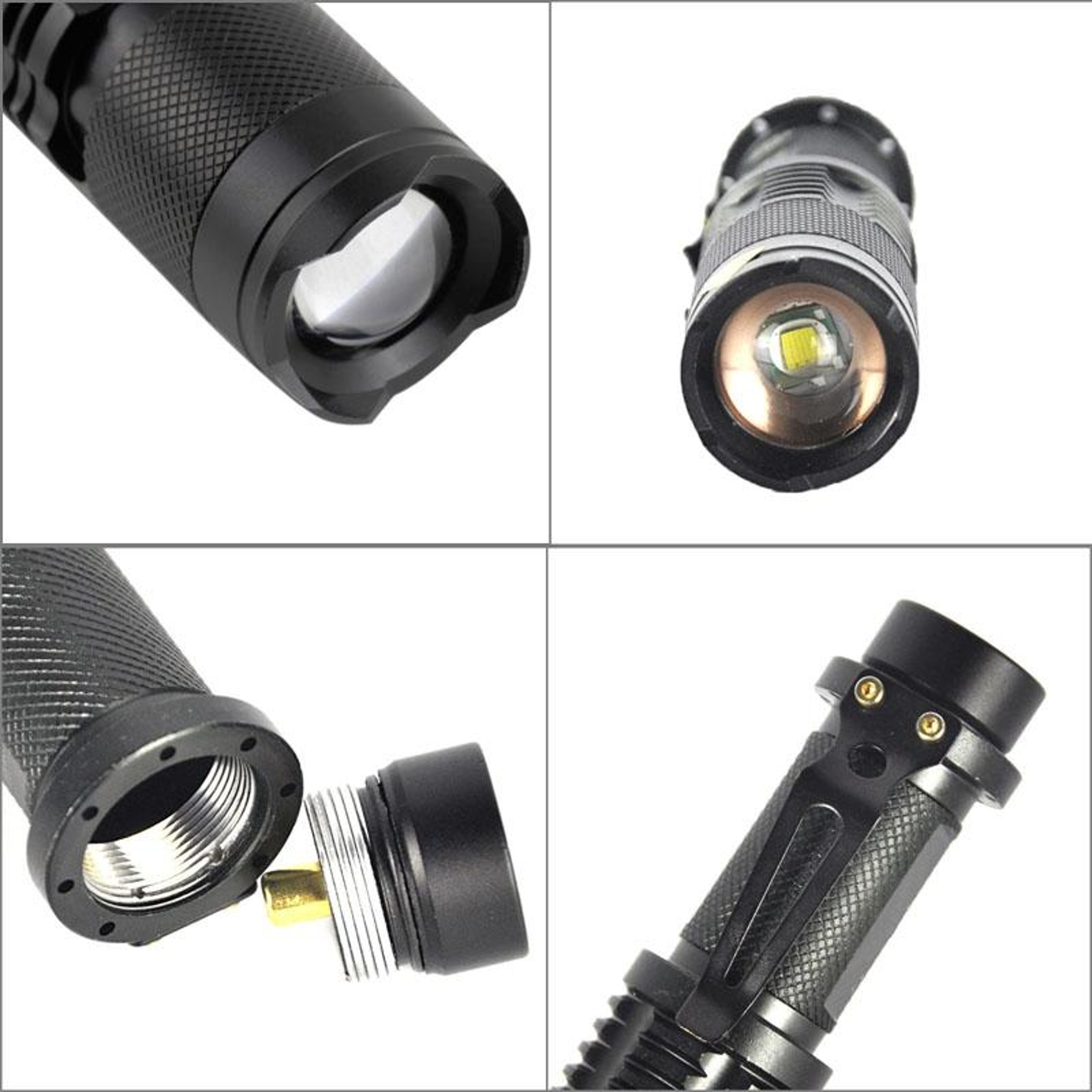 Tactical LED Torch Zoomable Waterproof Emergency Light – view 4