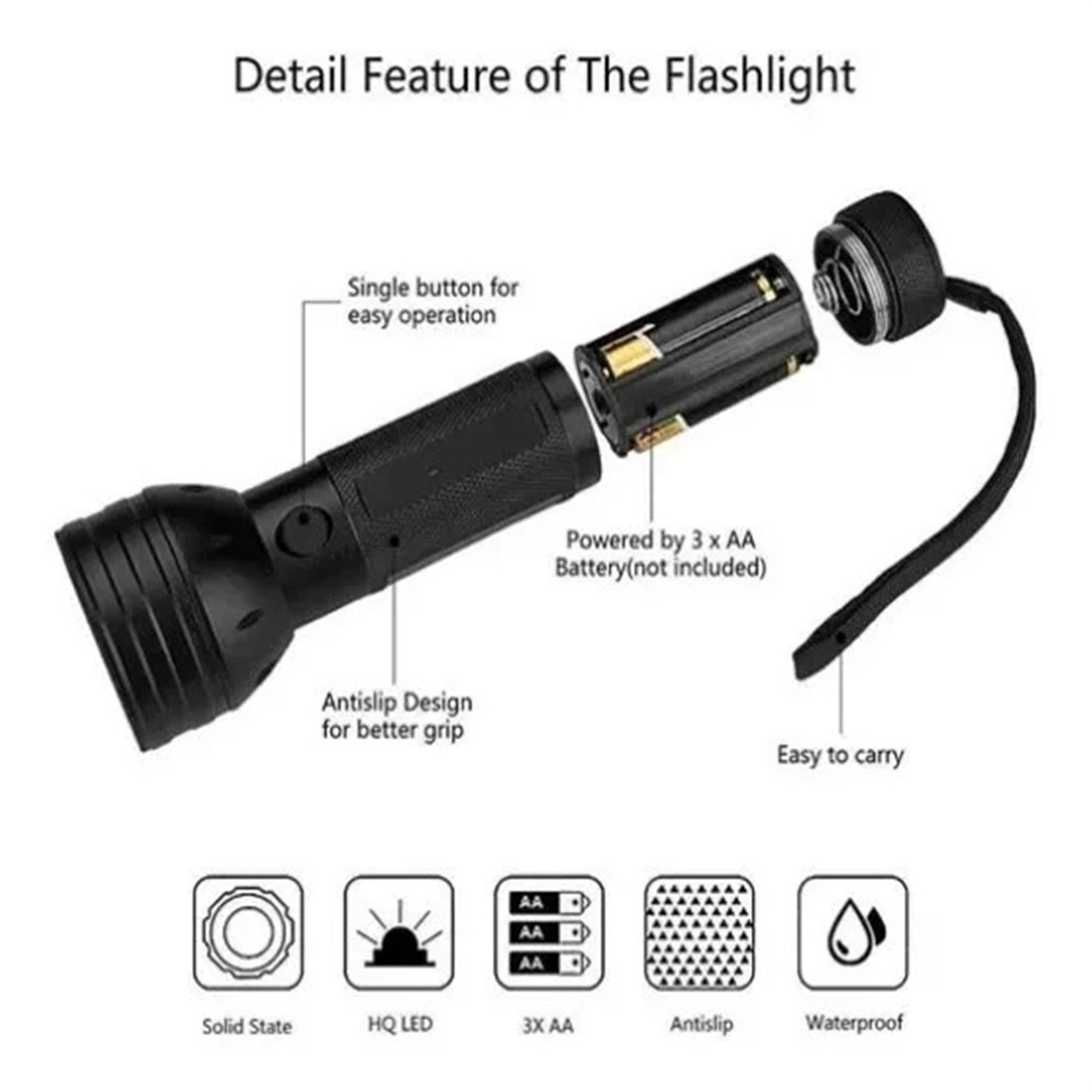 Ultra Bright LED UV Flashlight Pet Urine Detector 2