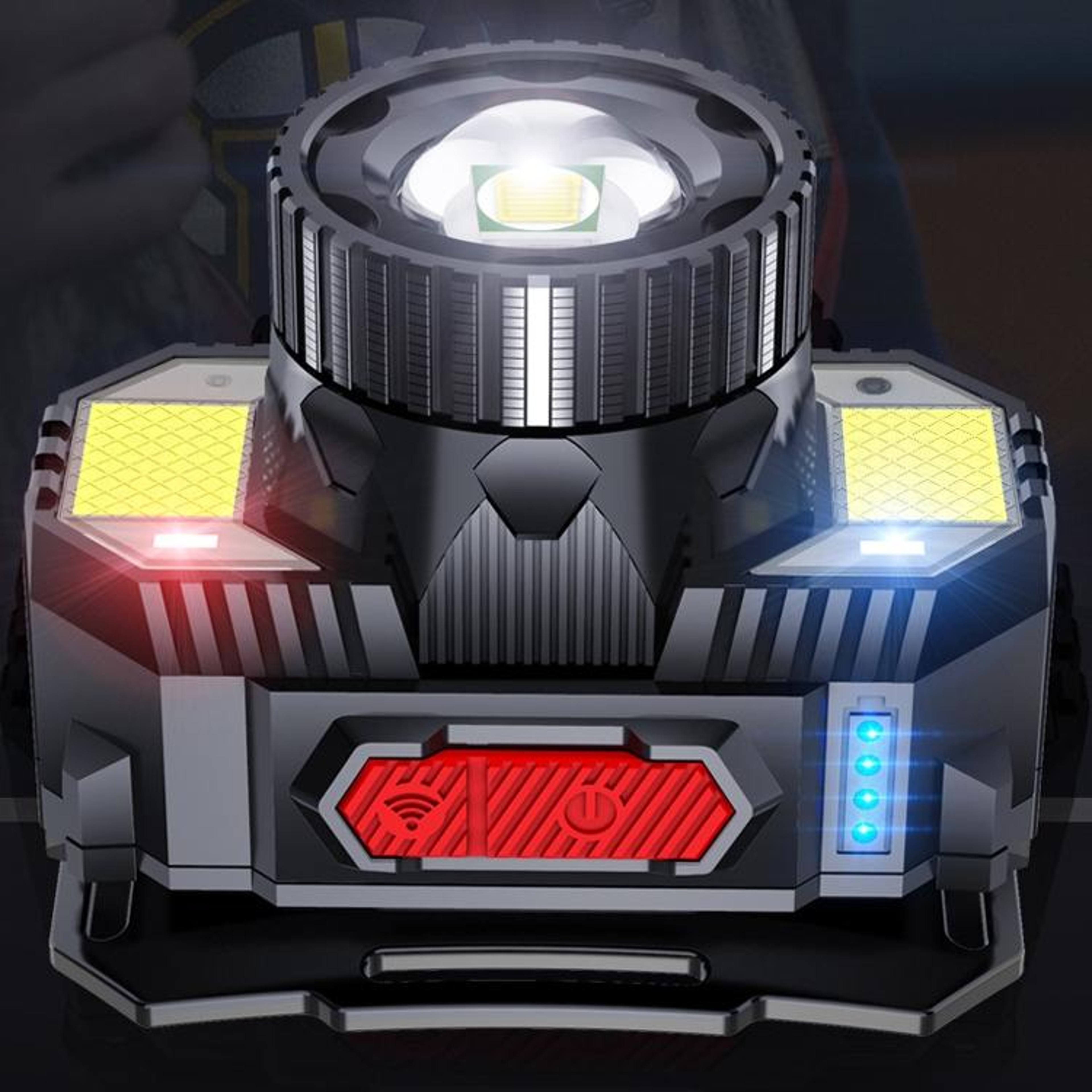 USB Rechargeable LED Zoom Headlamp With Motion Sensor 1