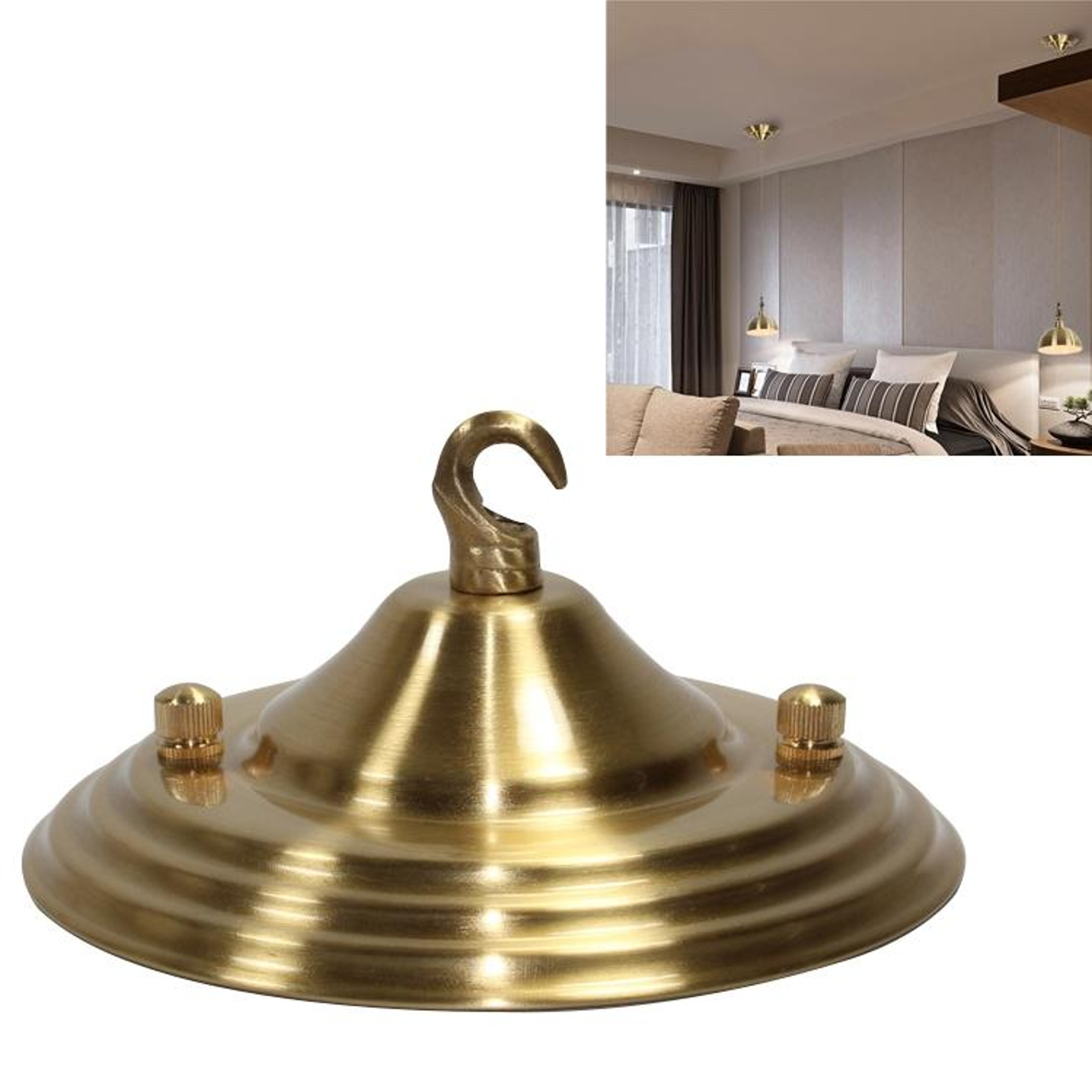 Premium Copper Wall Light Ceiling Mount Lighting Accessory with Chandelier Plate – view 6