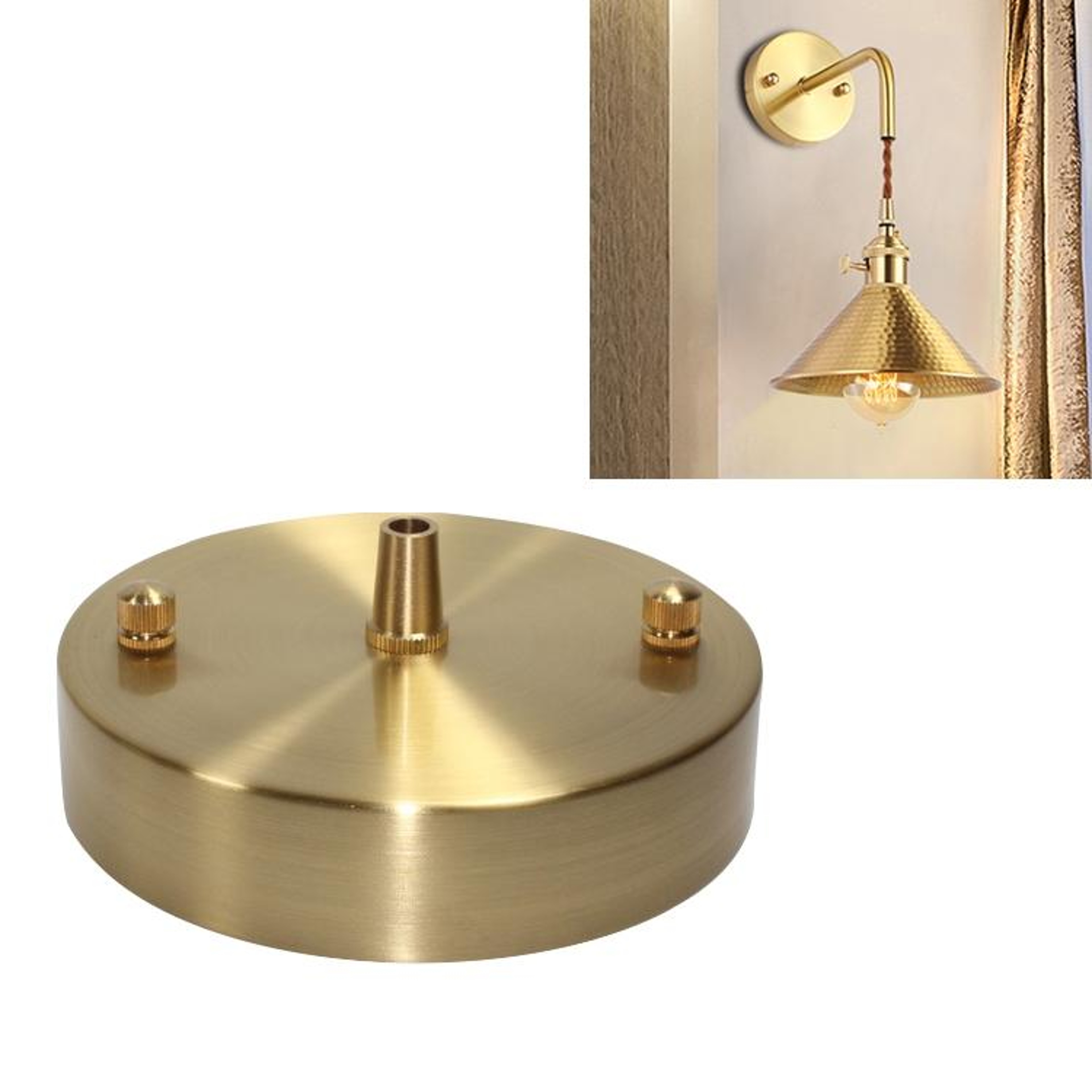 Premium Copper Wall Light Ceiling Mount Lighting Accessory with Chandelier Plate – view 5