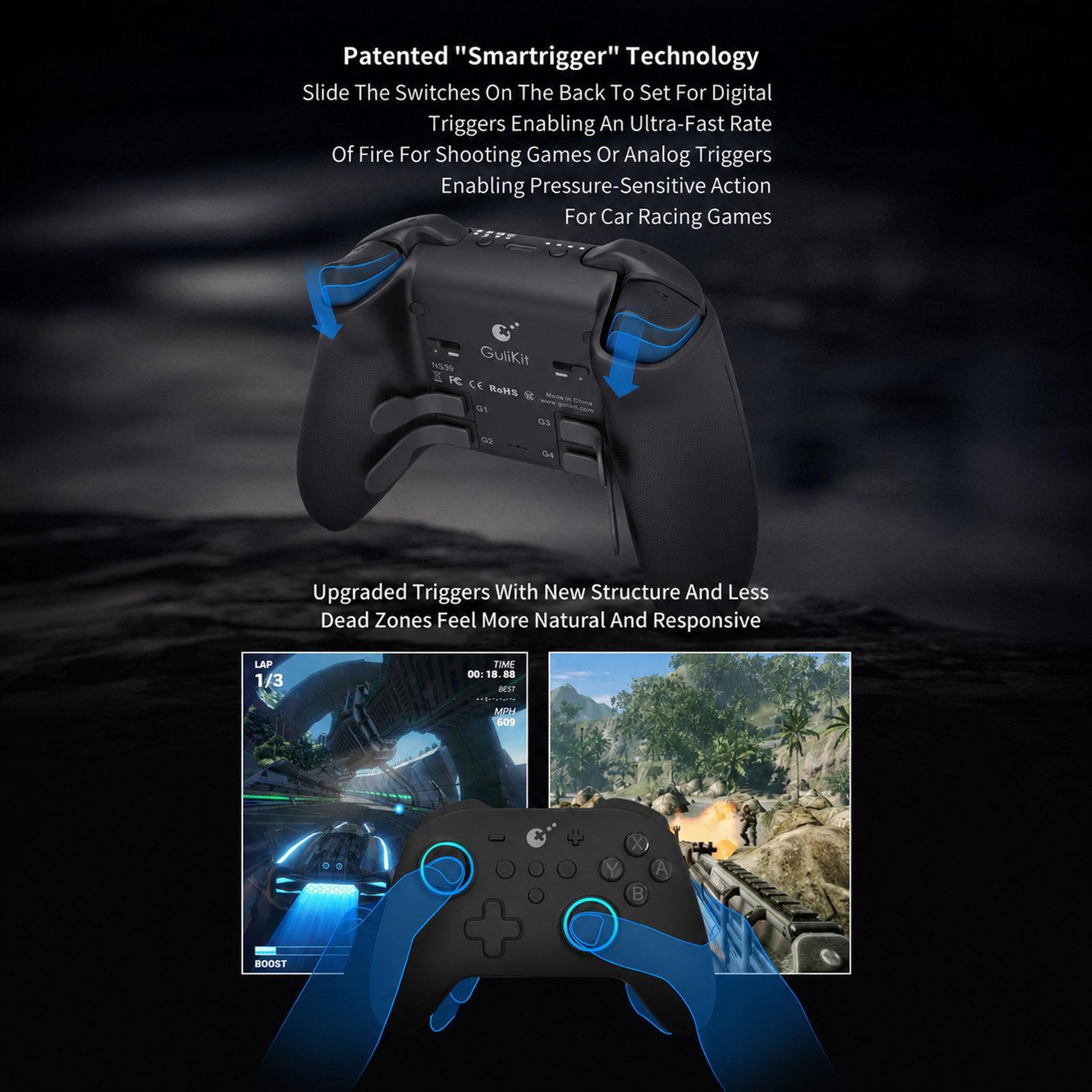 GuliKit NS39 KK3 MAX Hall Effect Wireless Controller For Switch Android IOS 6