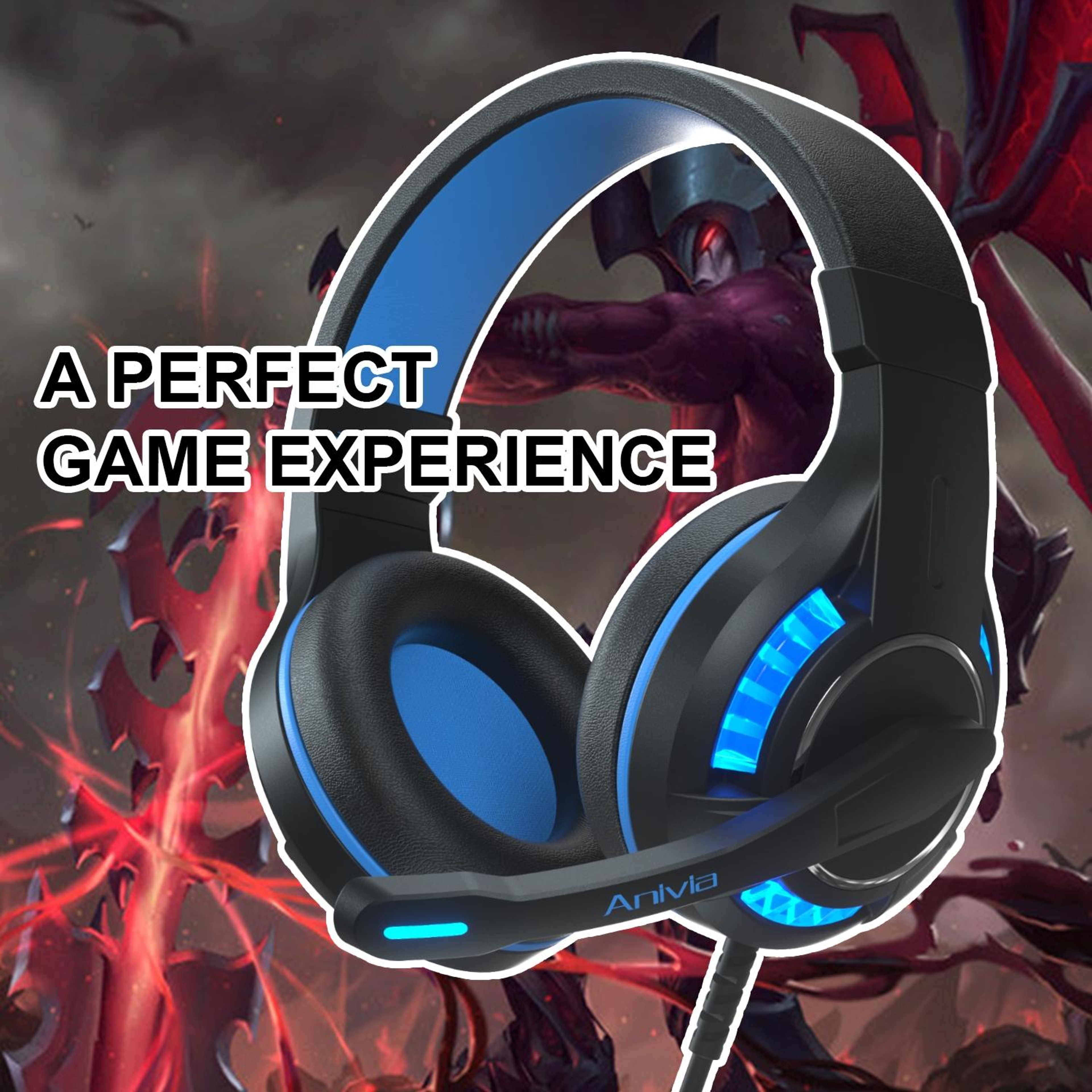 Gaming Headset With Microphone Wired Over Ear Headphones 1