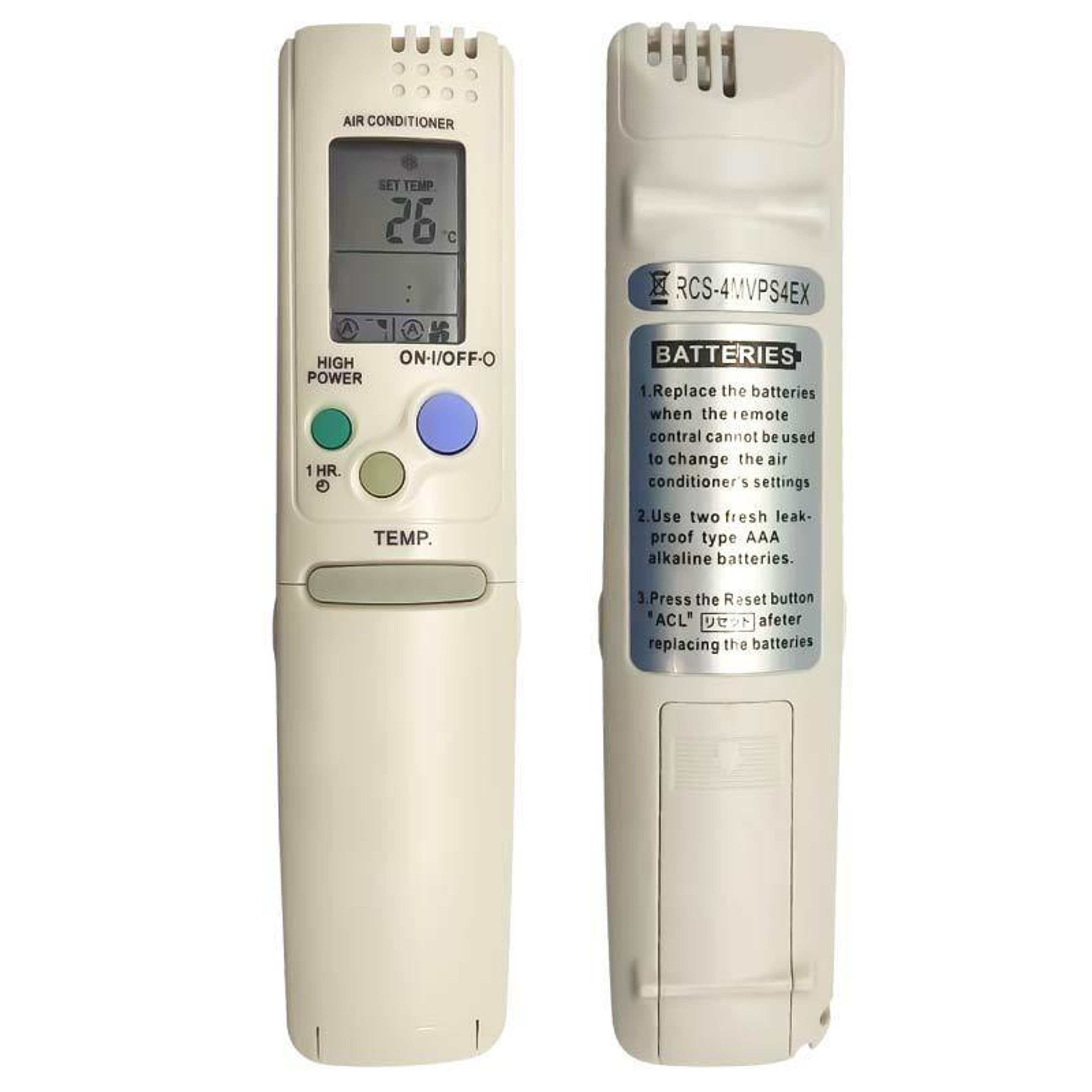 Air Conditioner Replacement Remote Control for Cooling & Heating Models – view 2