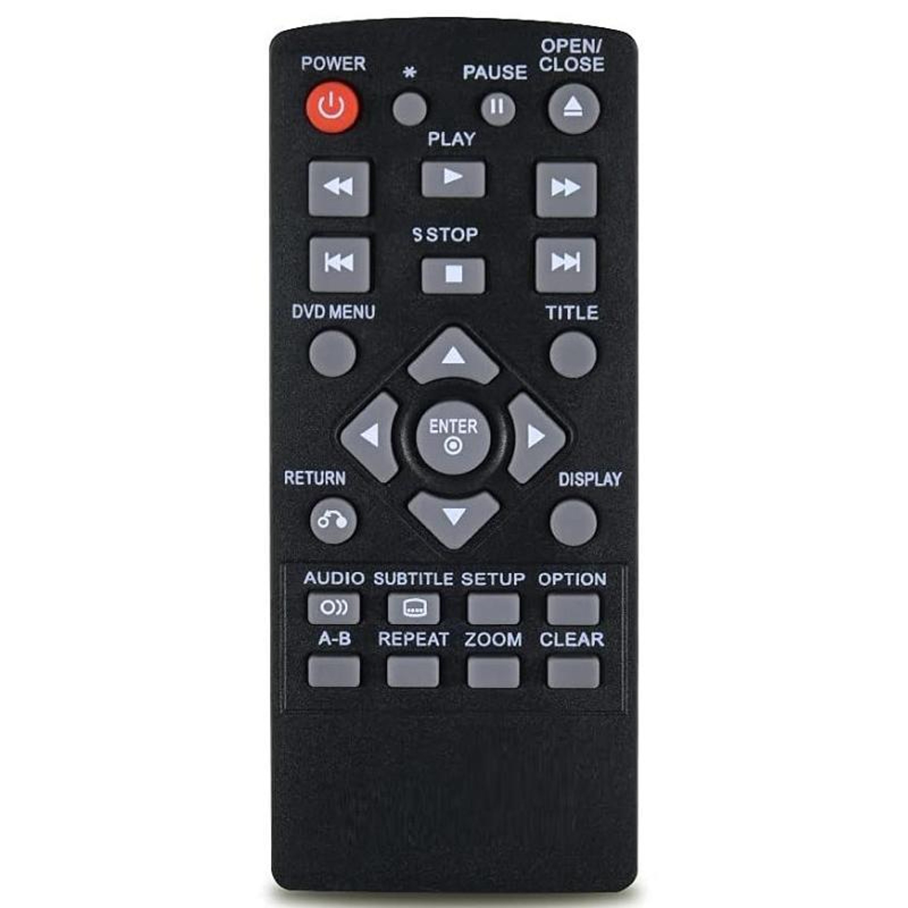 LG DVD Player Replacement Remote Control for different Models – view 1