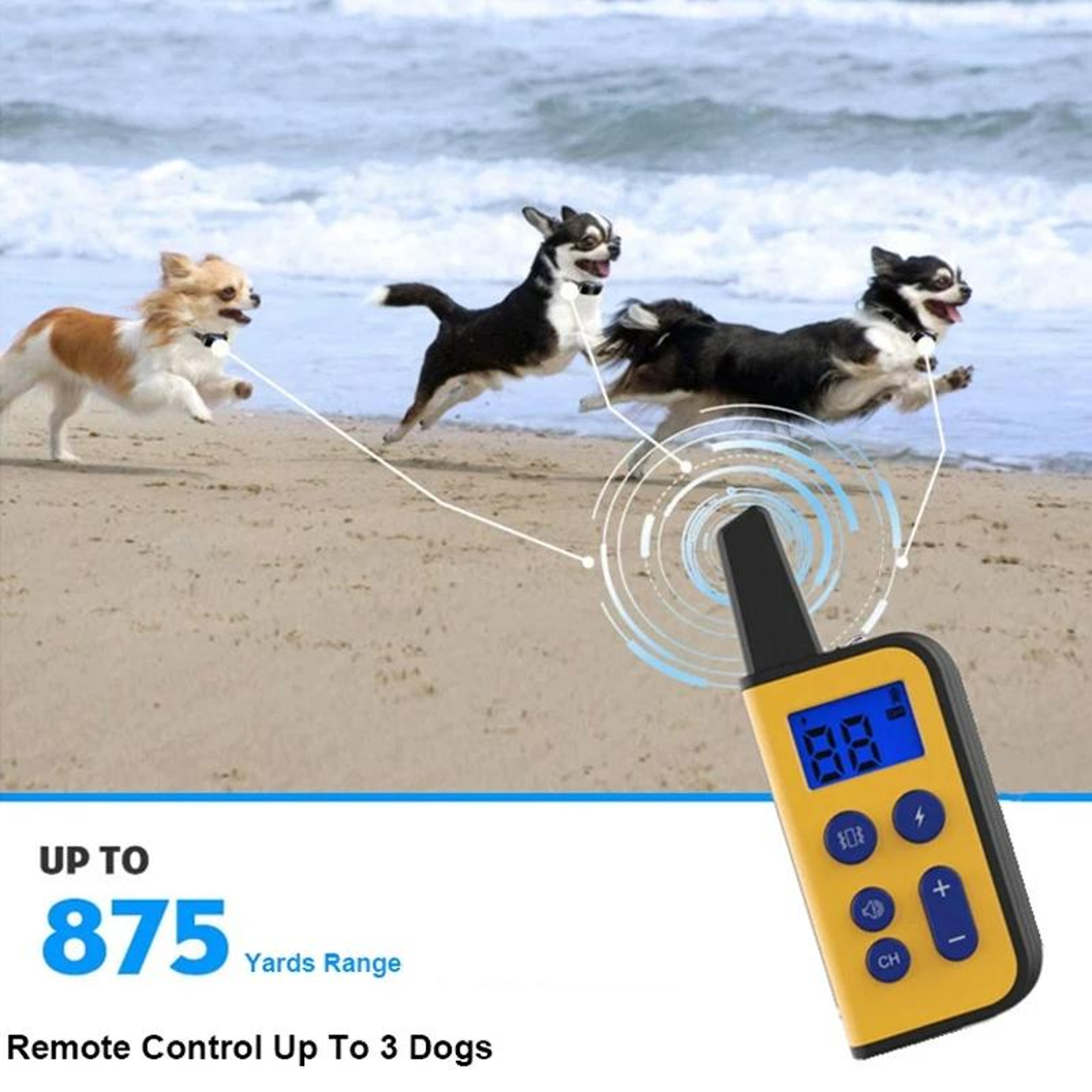 Premium Dog Trainer Remote Dog Training Collar With Adjustable Shock  Vibration 1