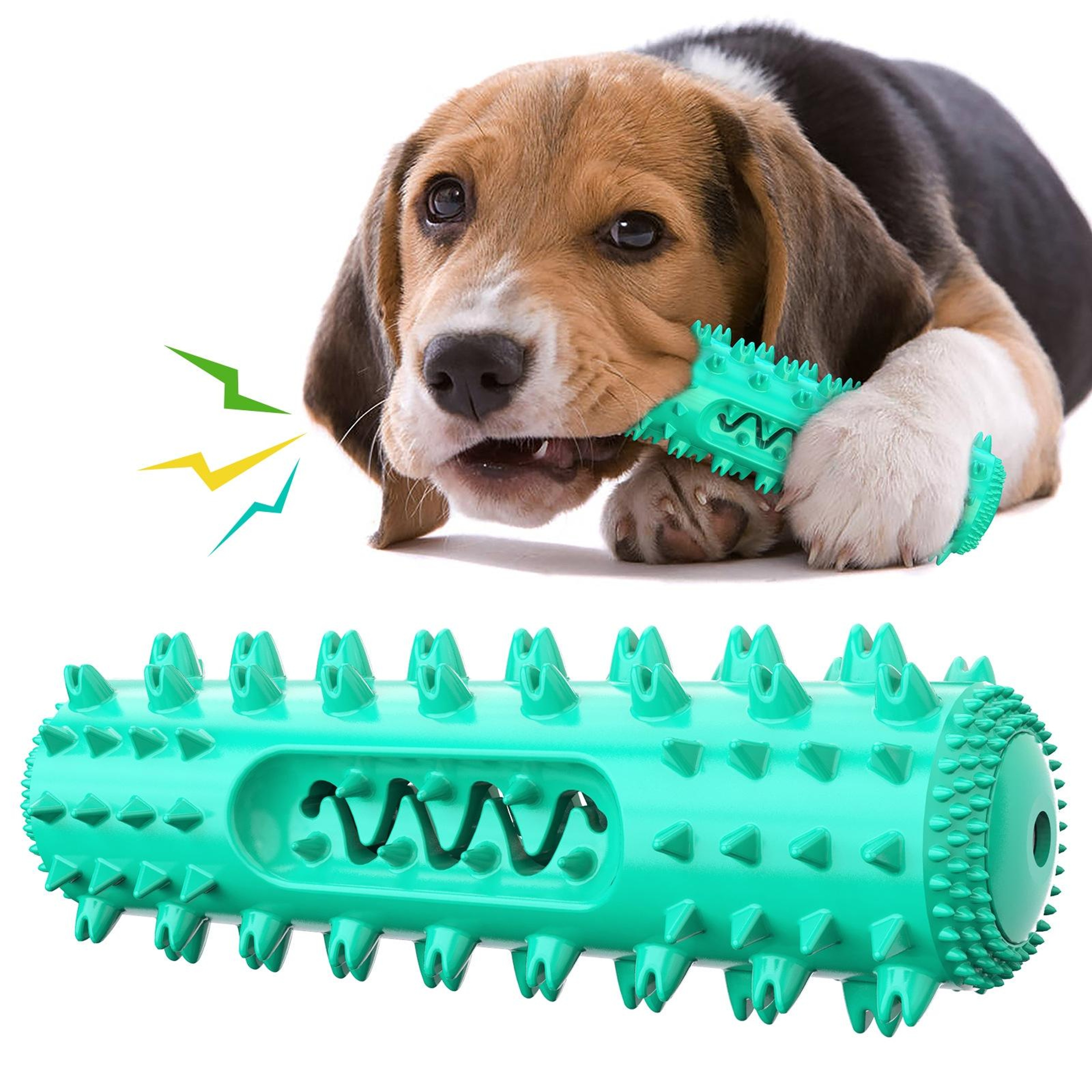 Interactive Squeaky Dog Toy Bar with Sound & Teeth Cleaning Texture – view 8