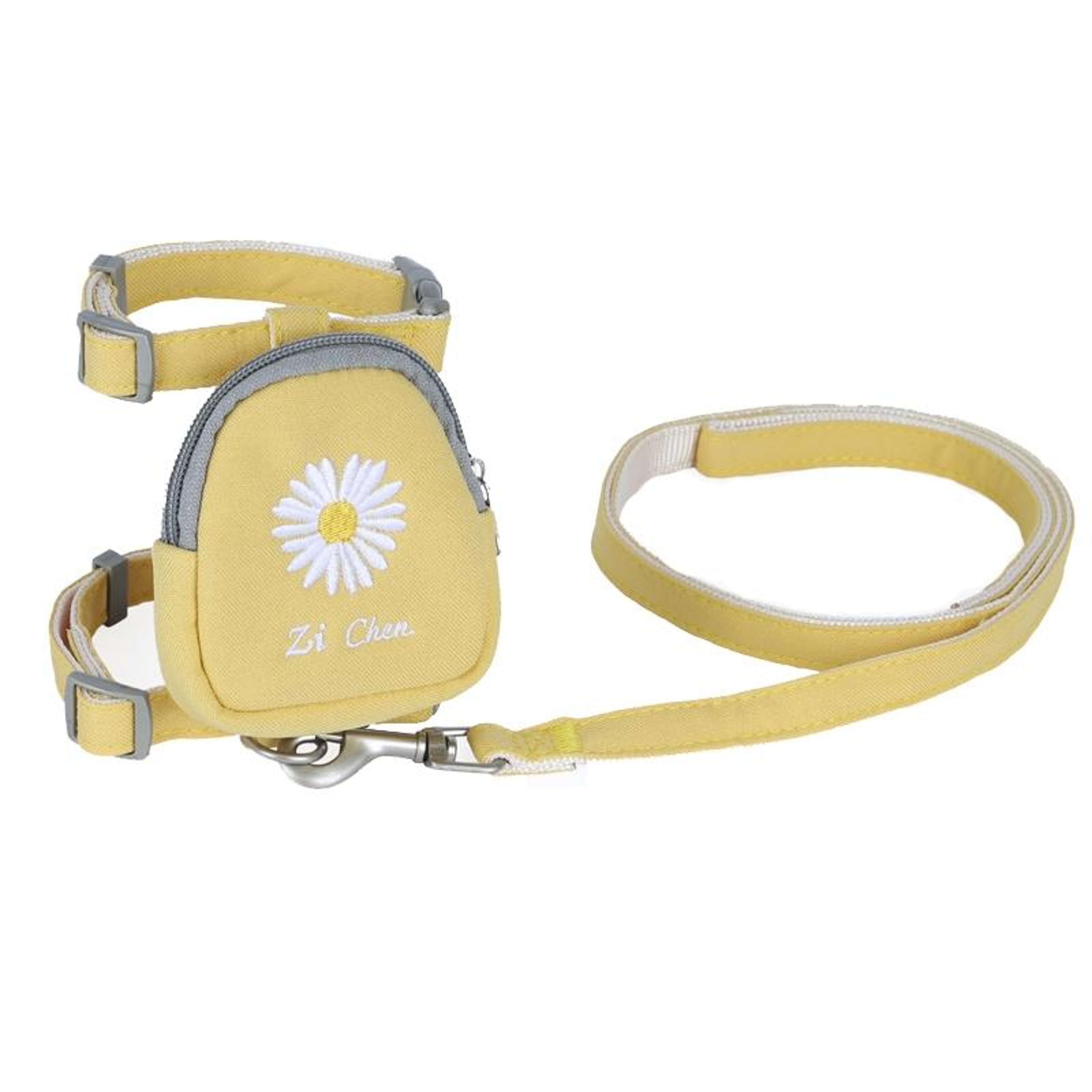 Adjustable Cat Traction Rope Backpack Harness with Snack Pouch – view 15
