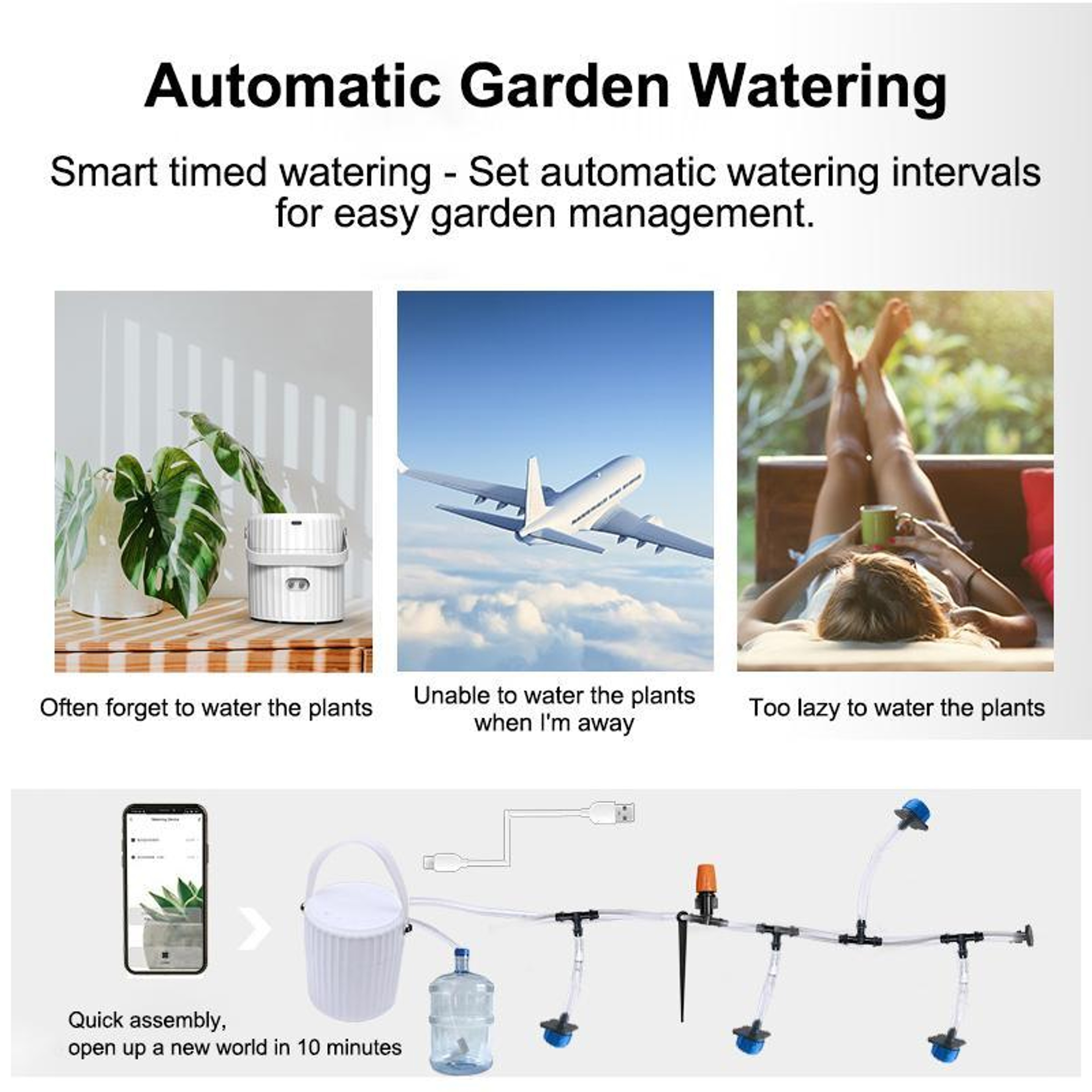 Smart WiFi Drip Irrigation System with Timer & Automatic Plant Watering Control – view 5
